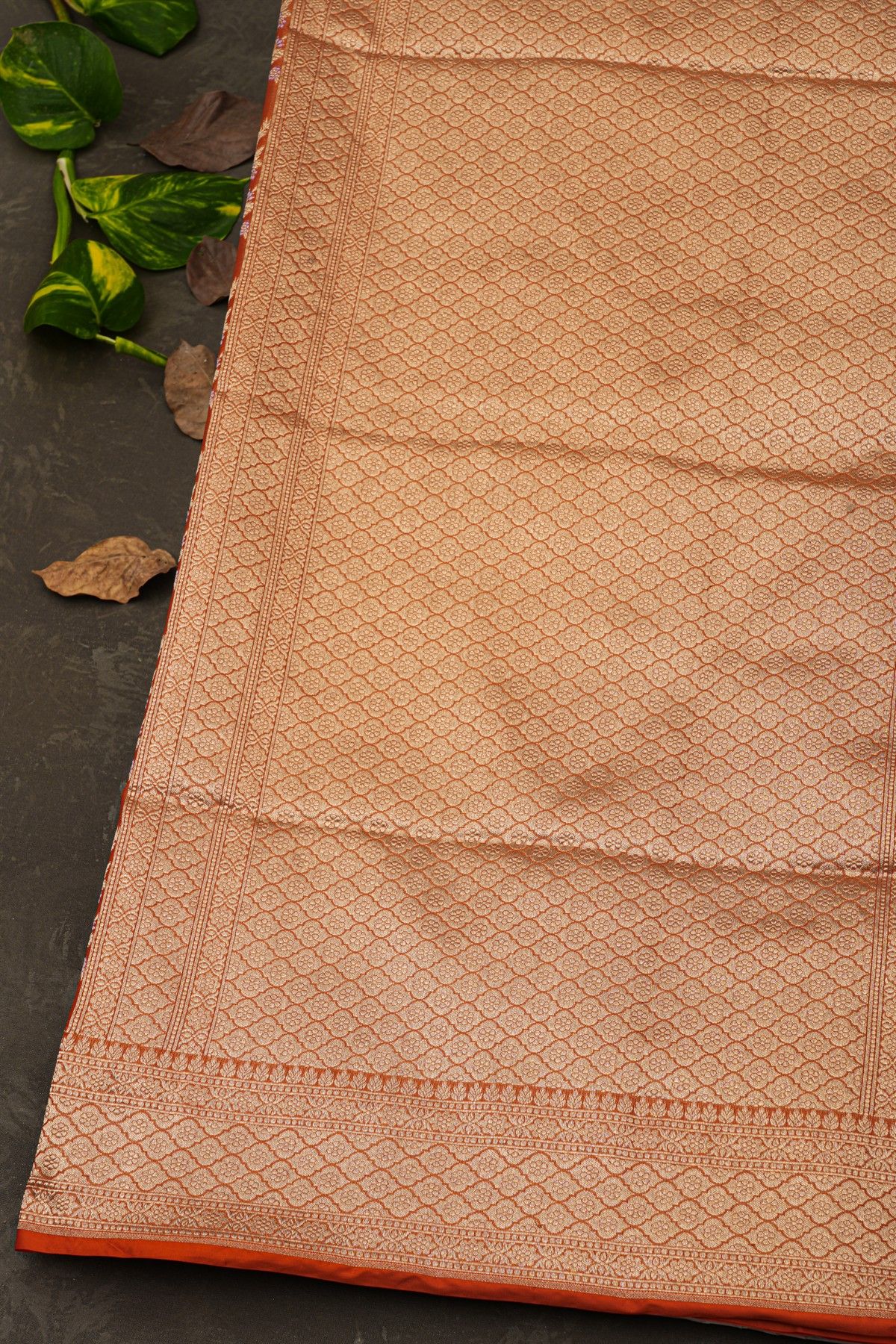 Banarasi Silk Rust Saree