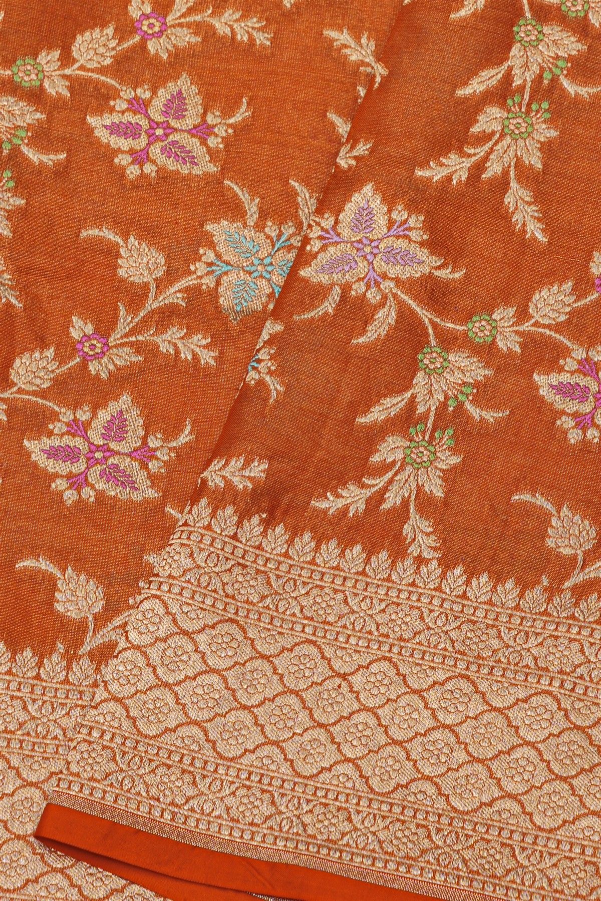 Banarasi Silk Rust Saree