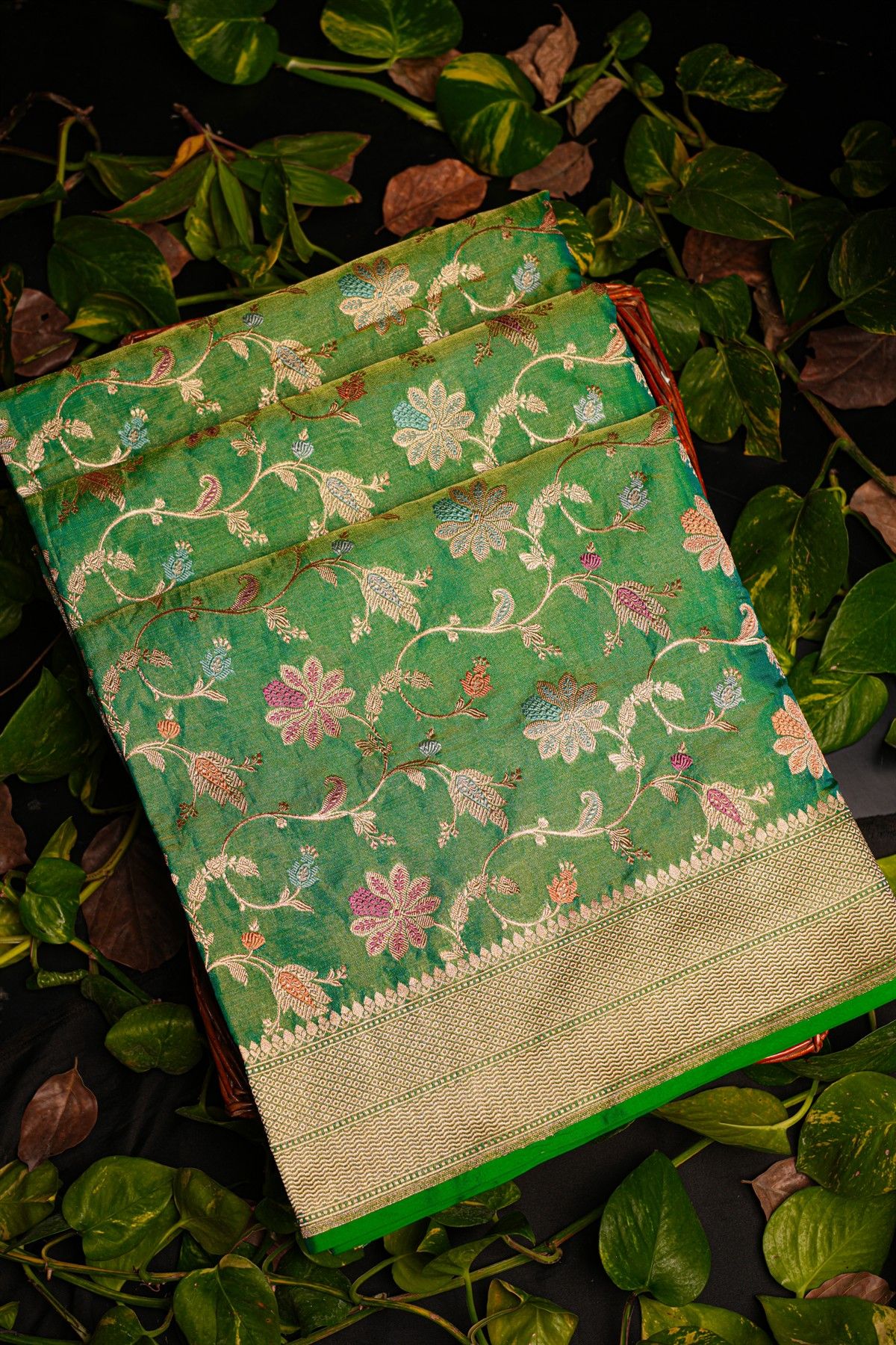 Banarasi Silk Green Saree