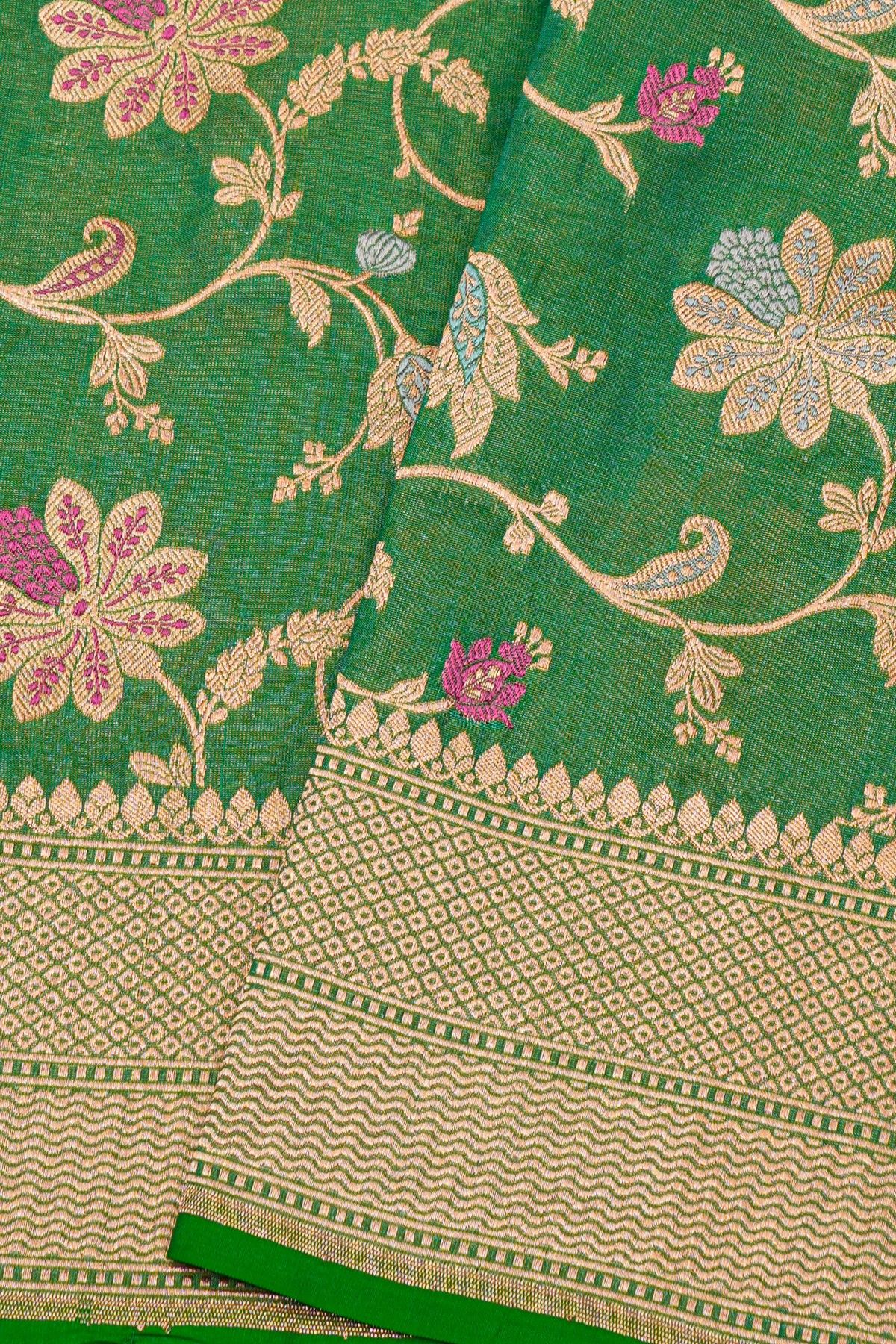 Banarasi Silk Green Saree