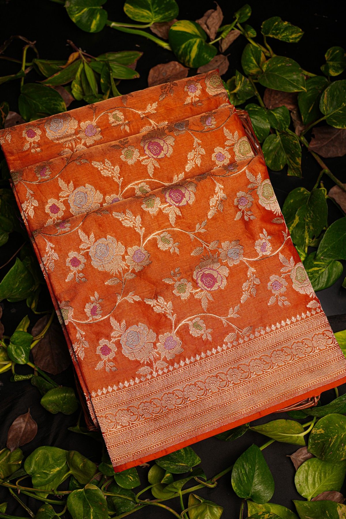Banarasi Silk Red Saree