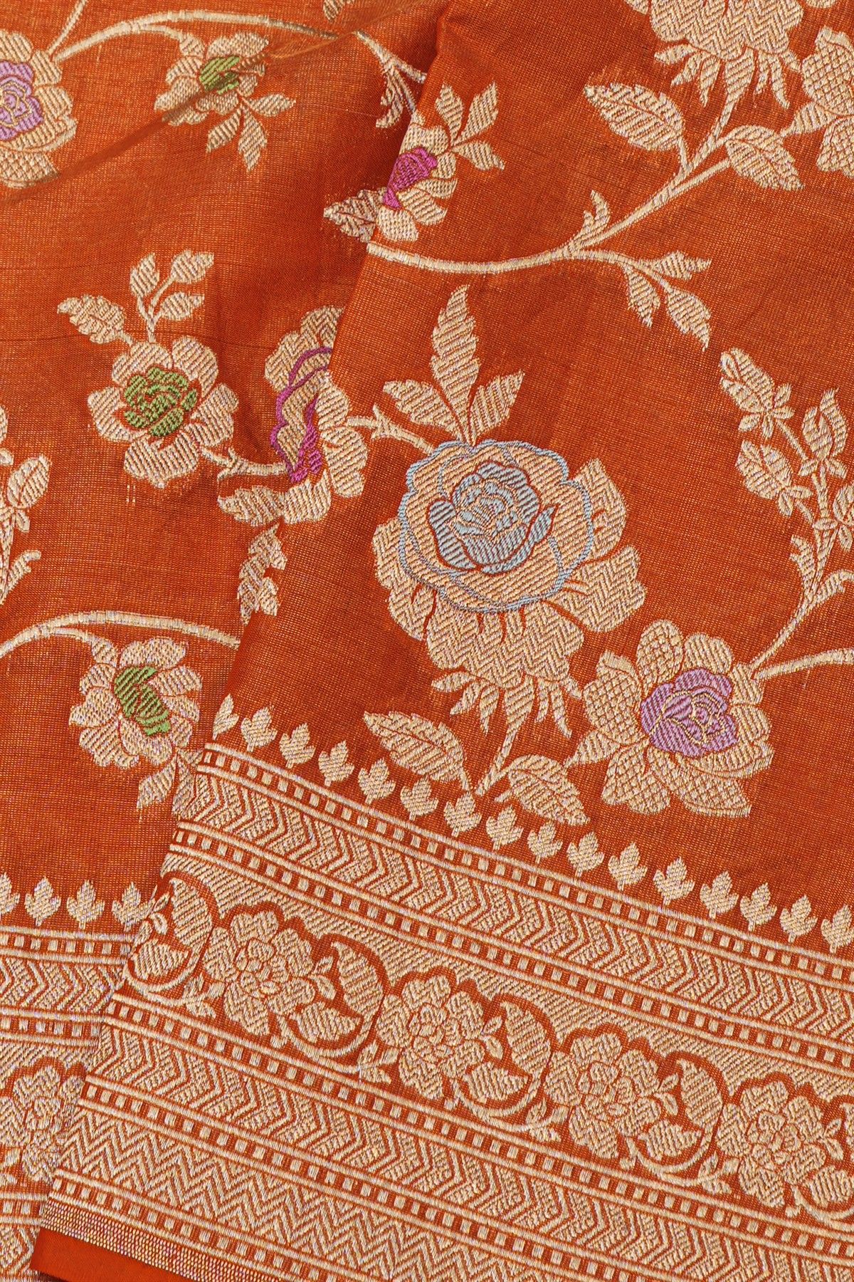 Banarasi Silk Red Saree