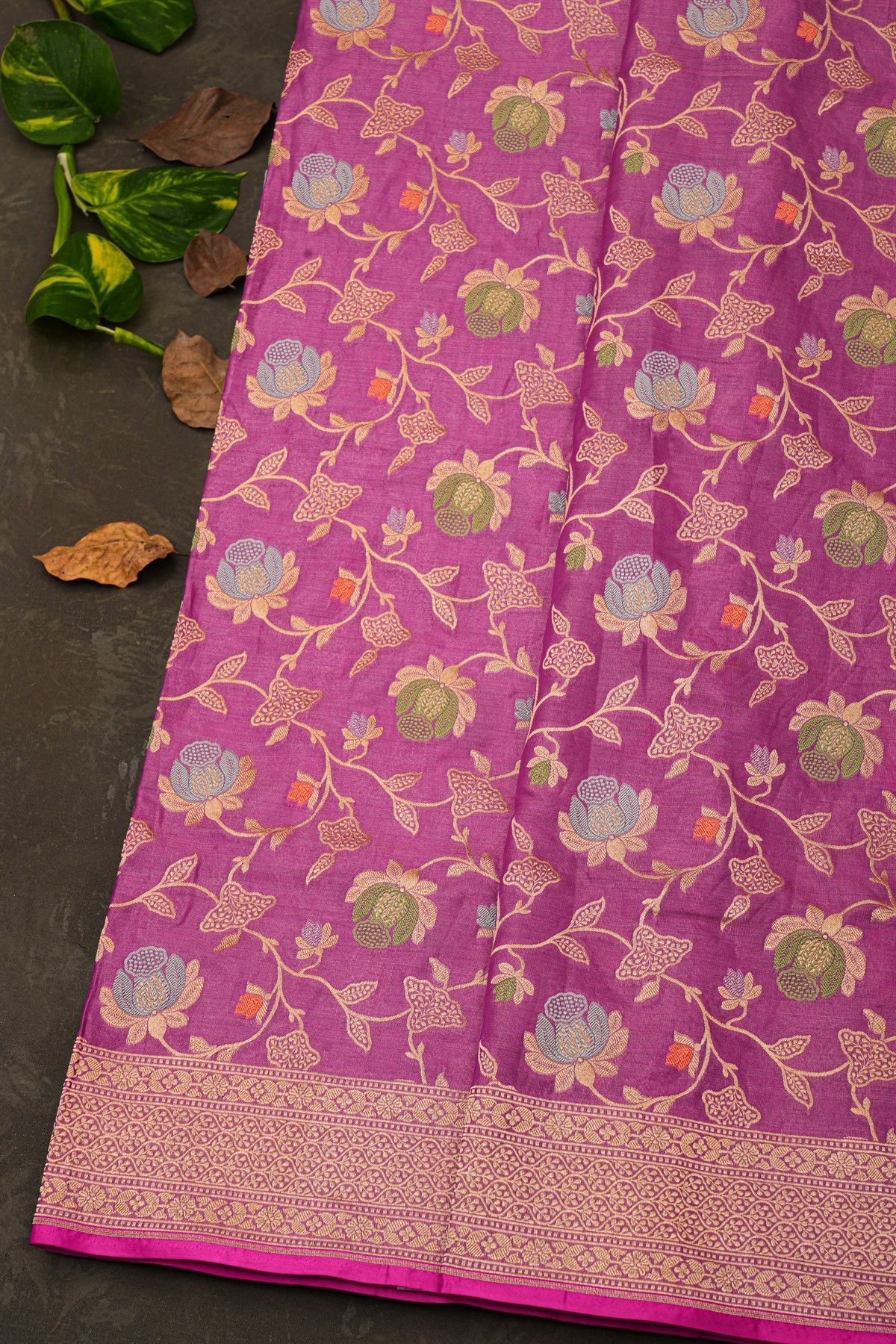 Banarasi Silk Purple Saree