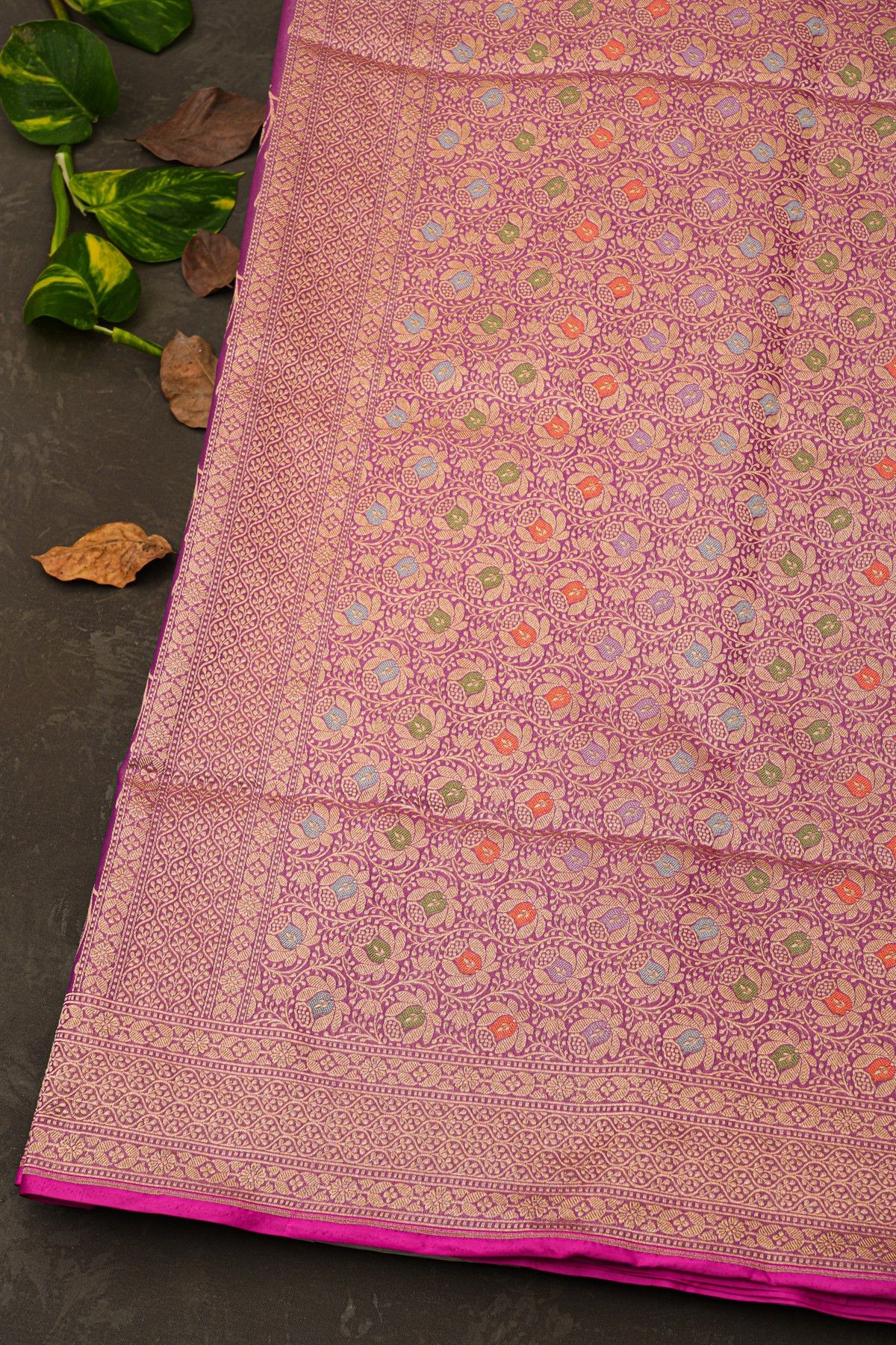 Banarasi Silk Purple Saree