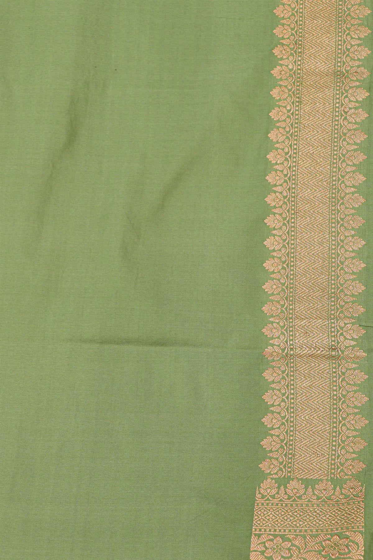 Banarasi Silk Pista Green Saree