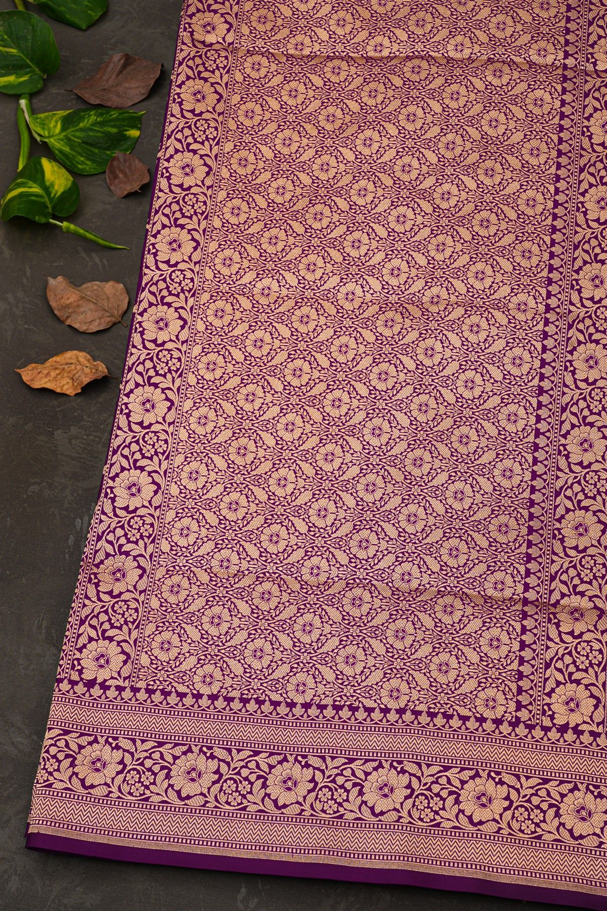 Banarasi Silk Purple Saree