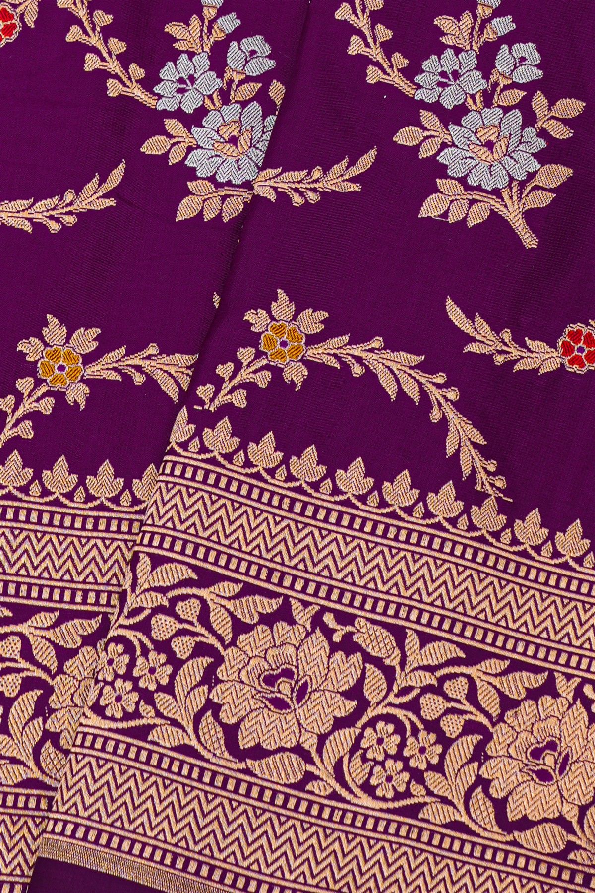 Banarasi Silk Purple Saree