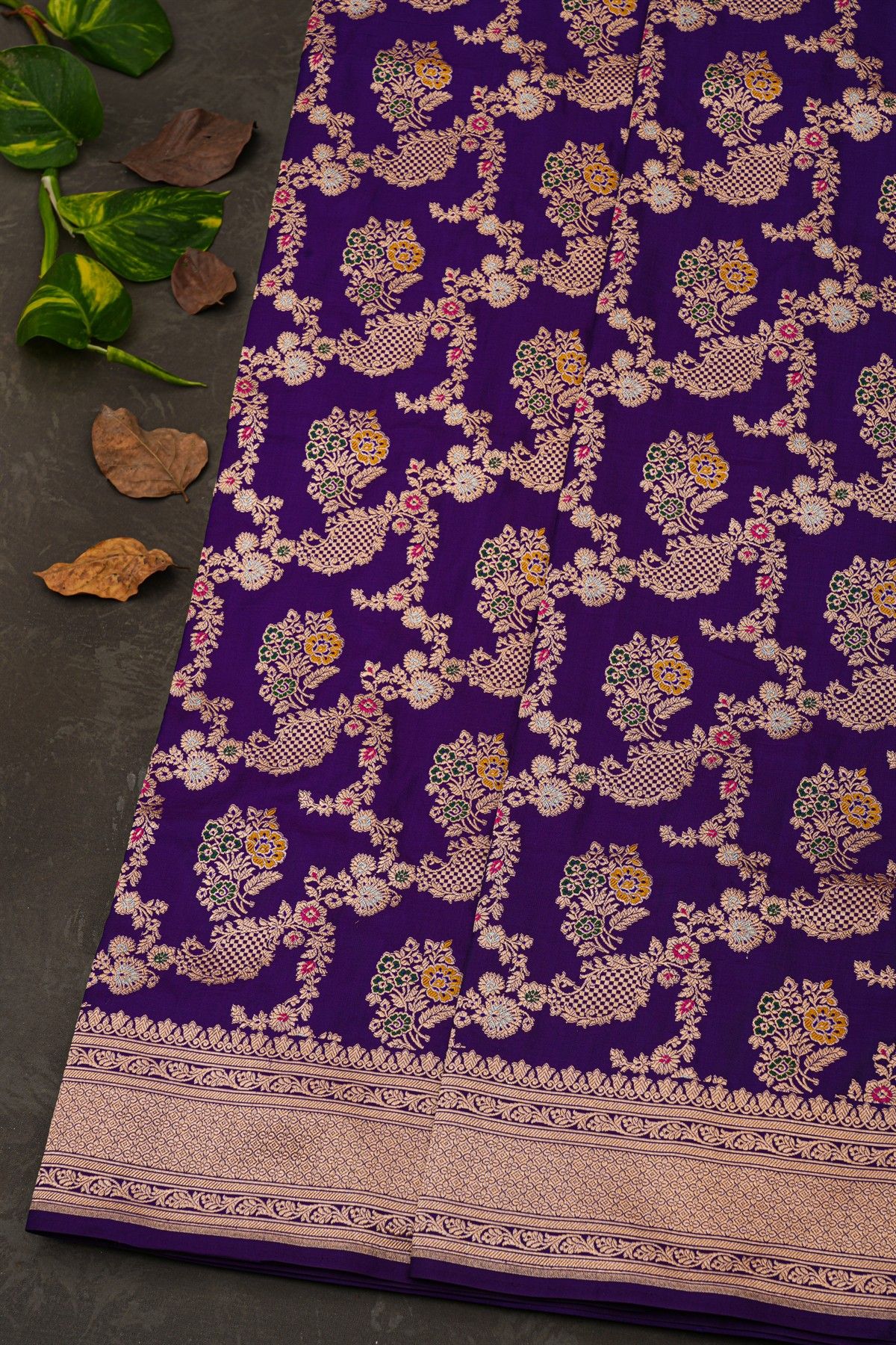 Banarasi Silk Navy Blue Saree
