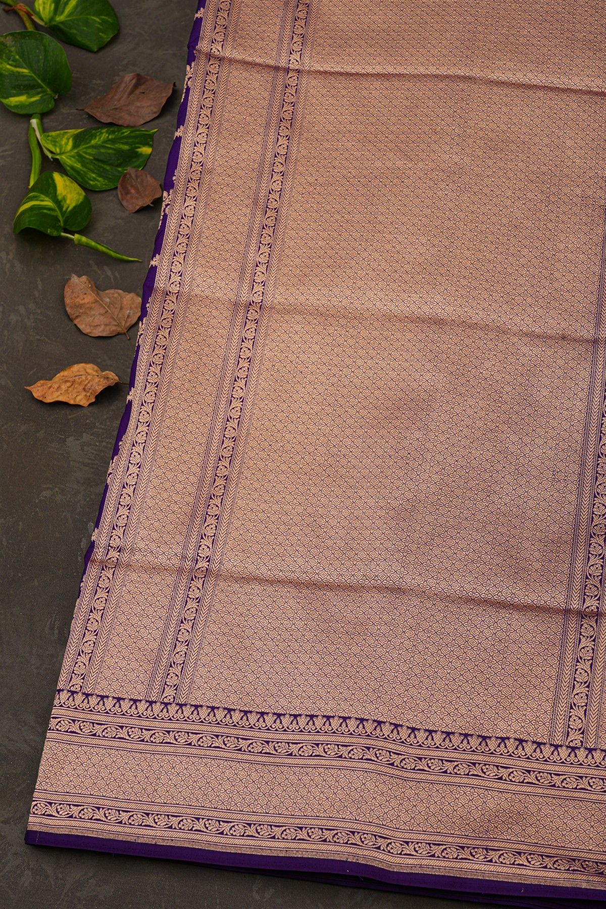 Banarasi Silk Navy Blue Saree