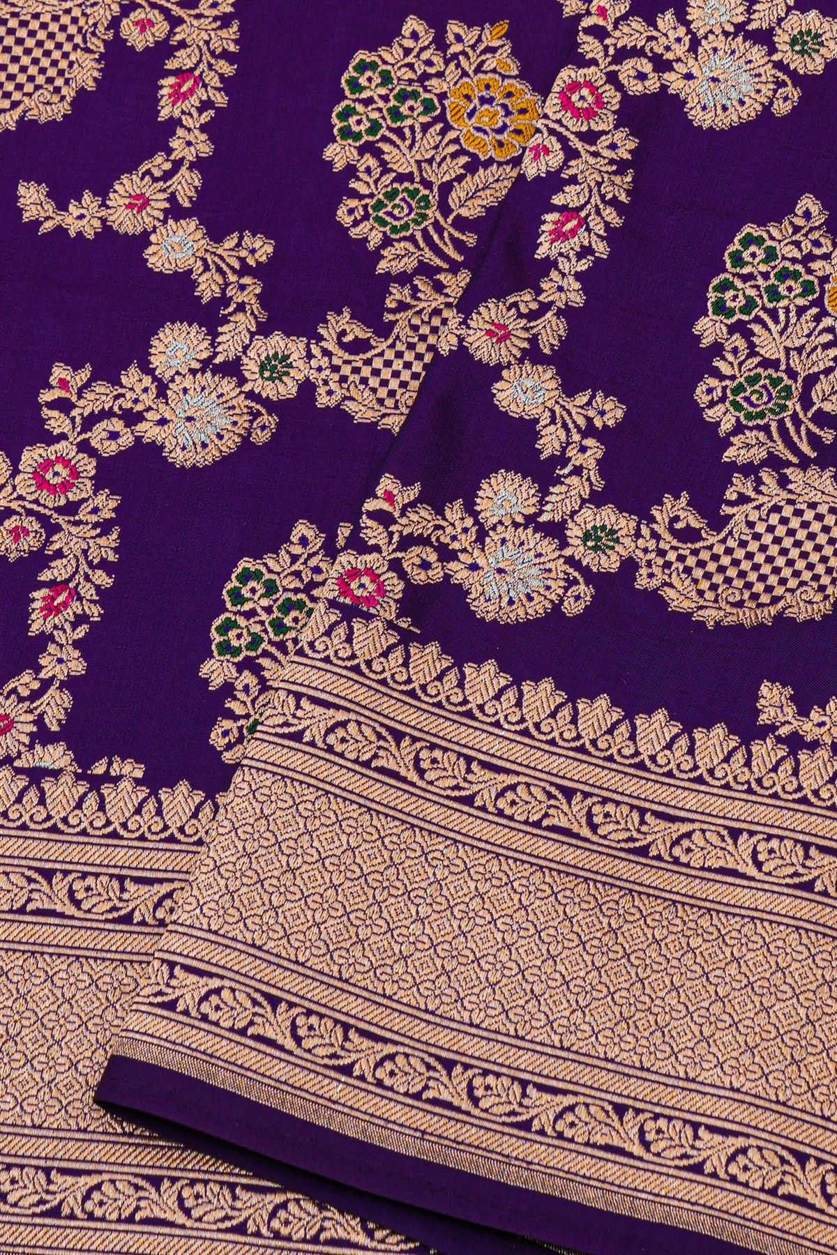 Banarasi Silk Navy Blue Saree