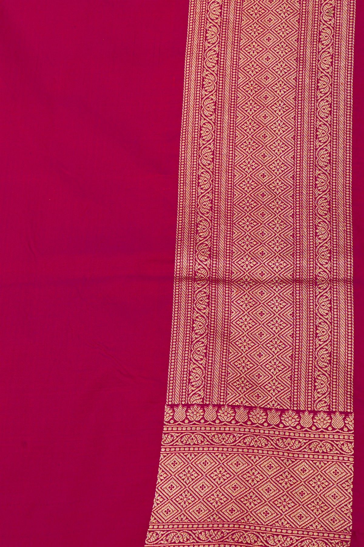 Banarasi Silk Magenta Saree