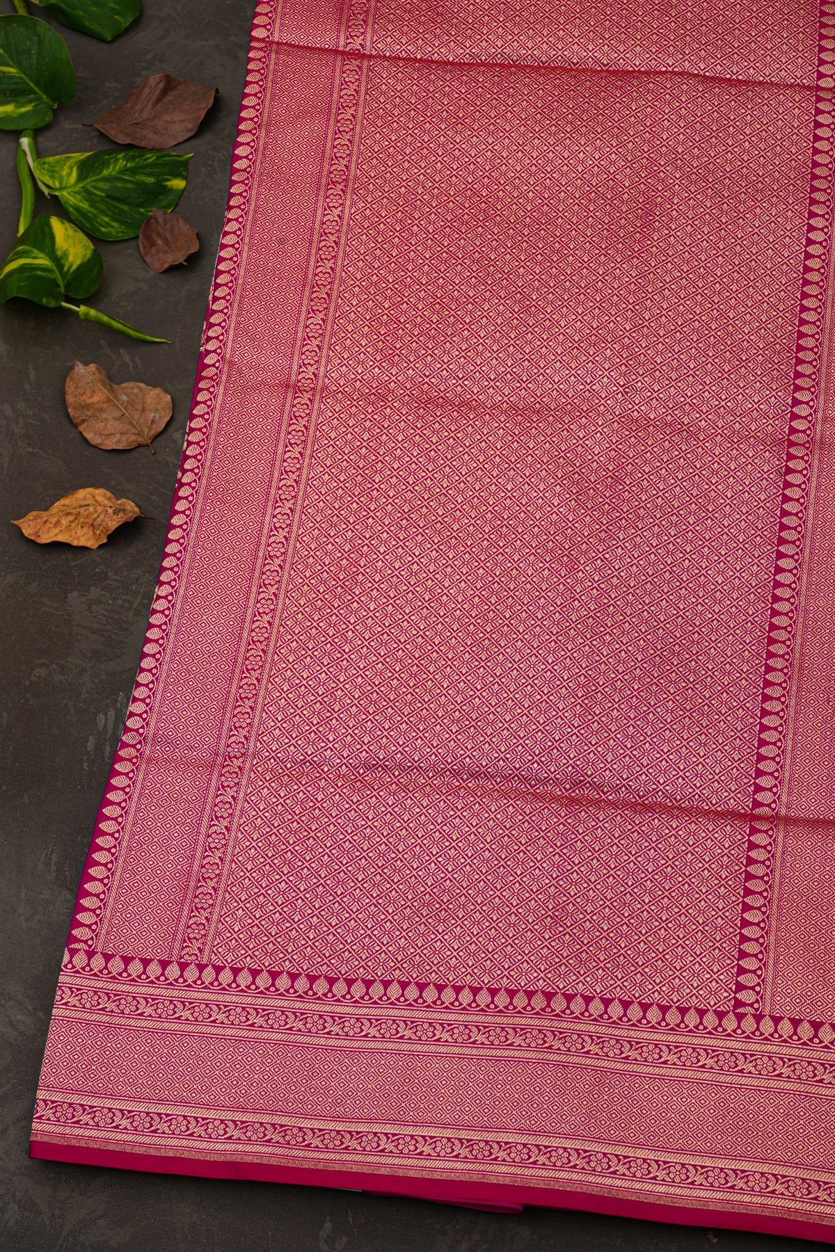 Banarasi Silk Magenta Saree