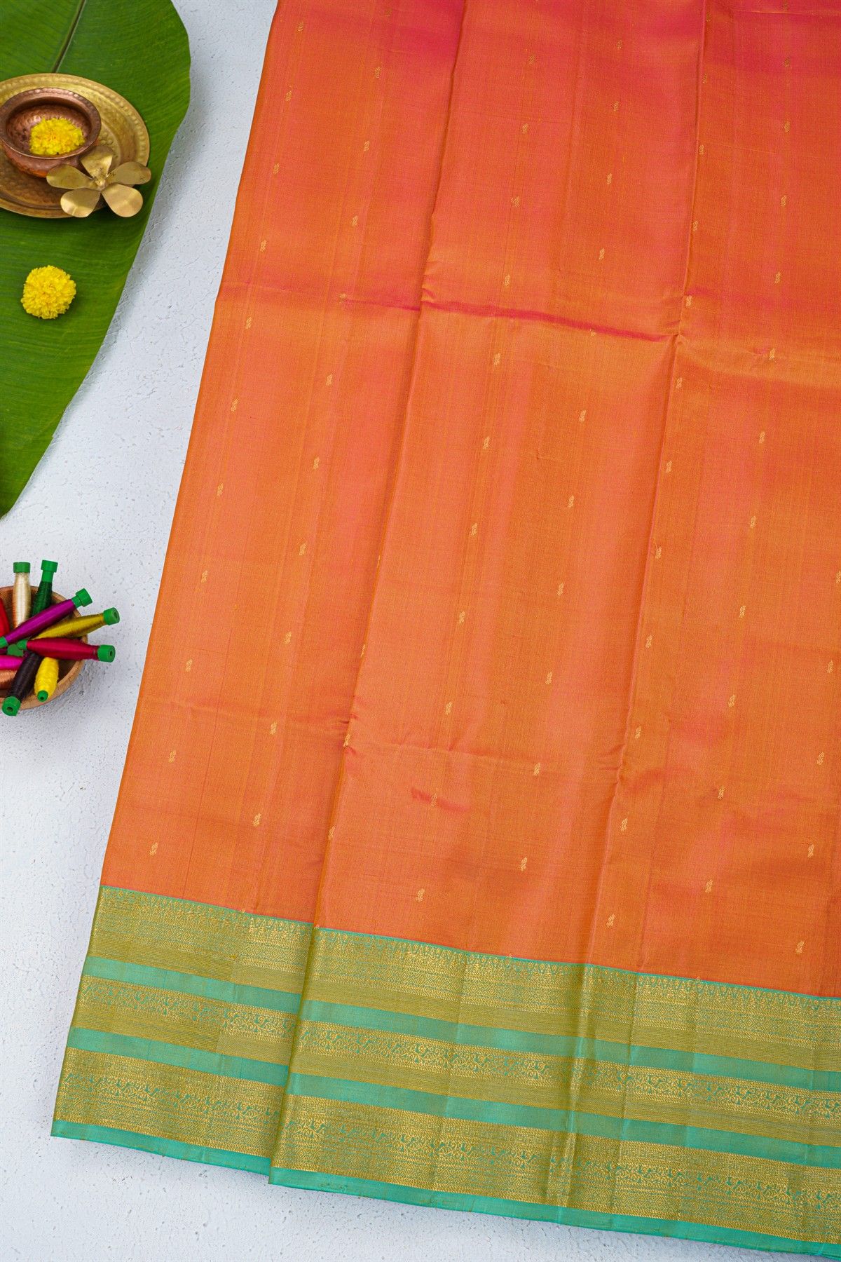 Coimbatore Soft Silk Peach Saree