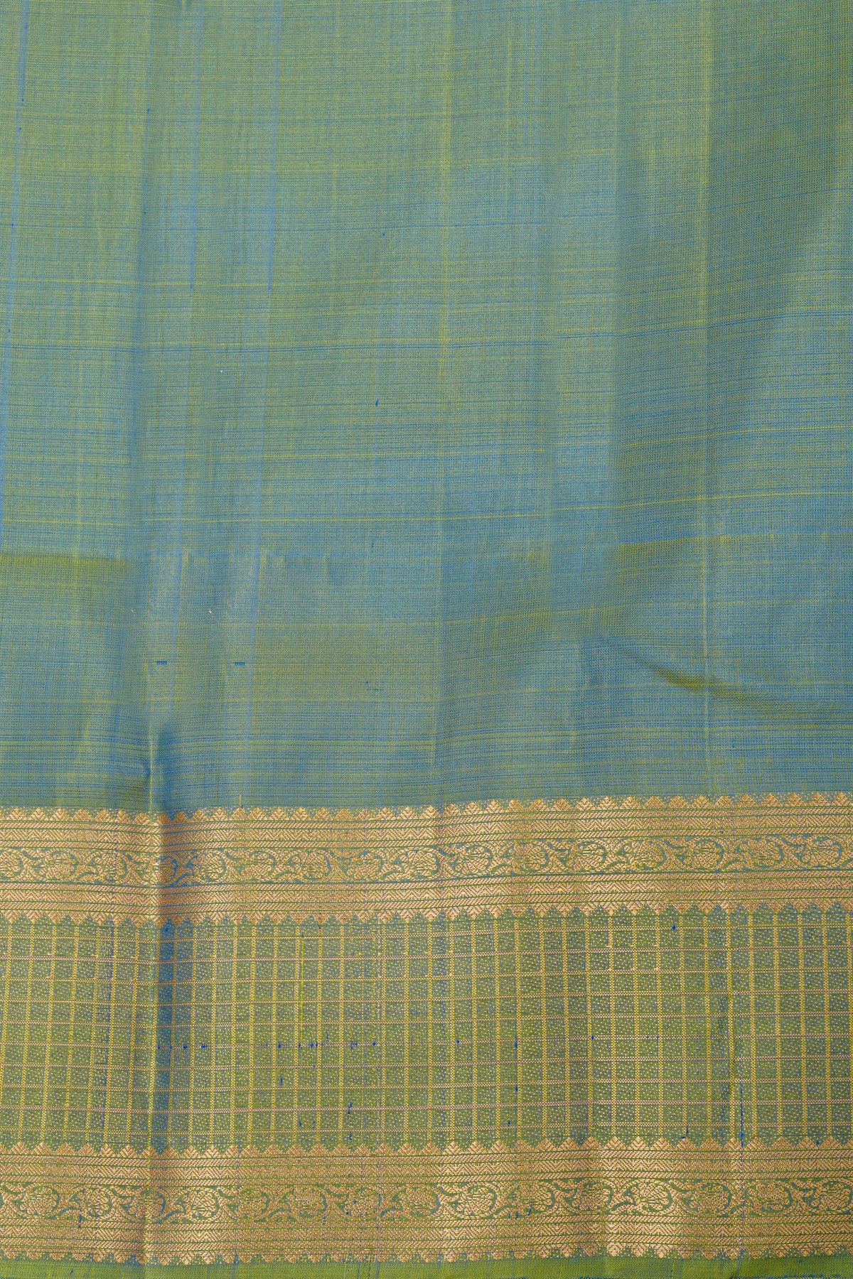 Coimbatore Soft Silk Peacock Blue Saree