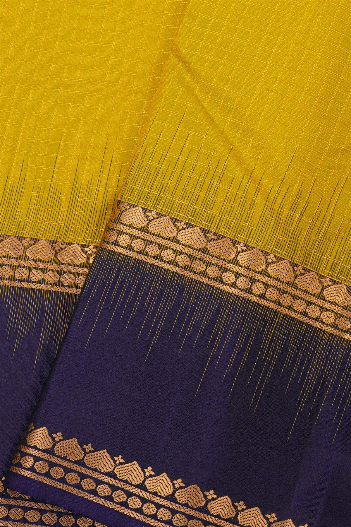 Coimbatore Soft Silk Yellow Saree