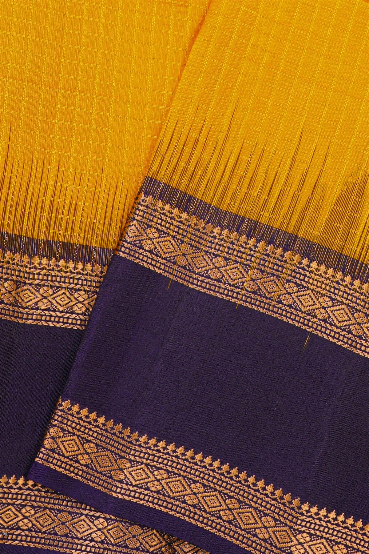 Coimbatore Soft Silk Mustard Saree