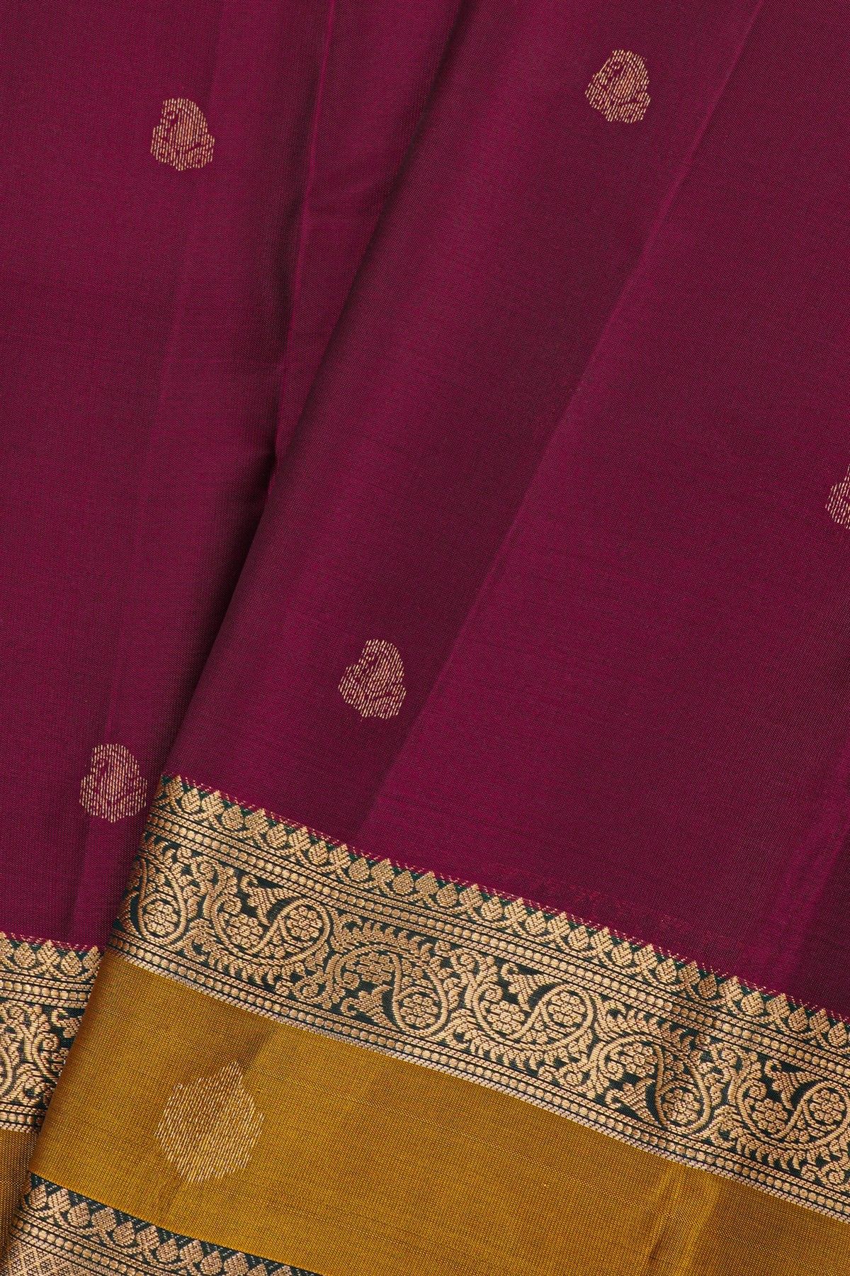 Coimbatore Soft Silk Wine Saree