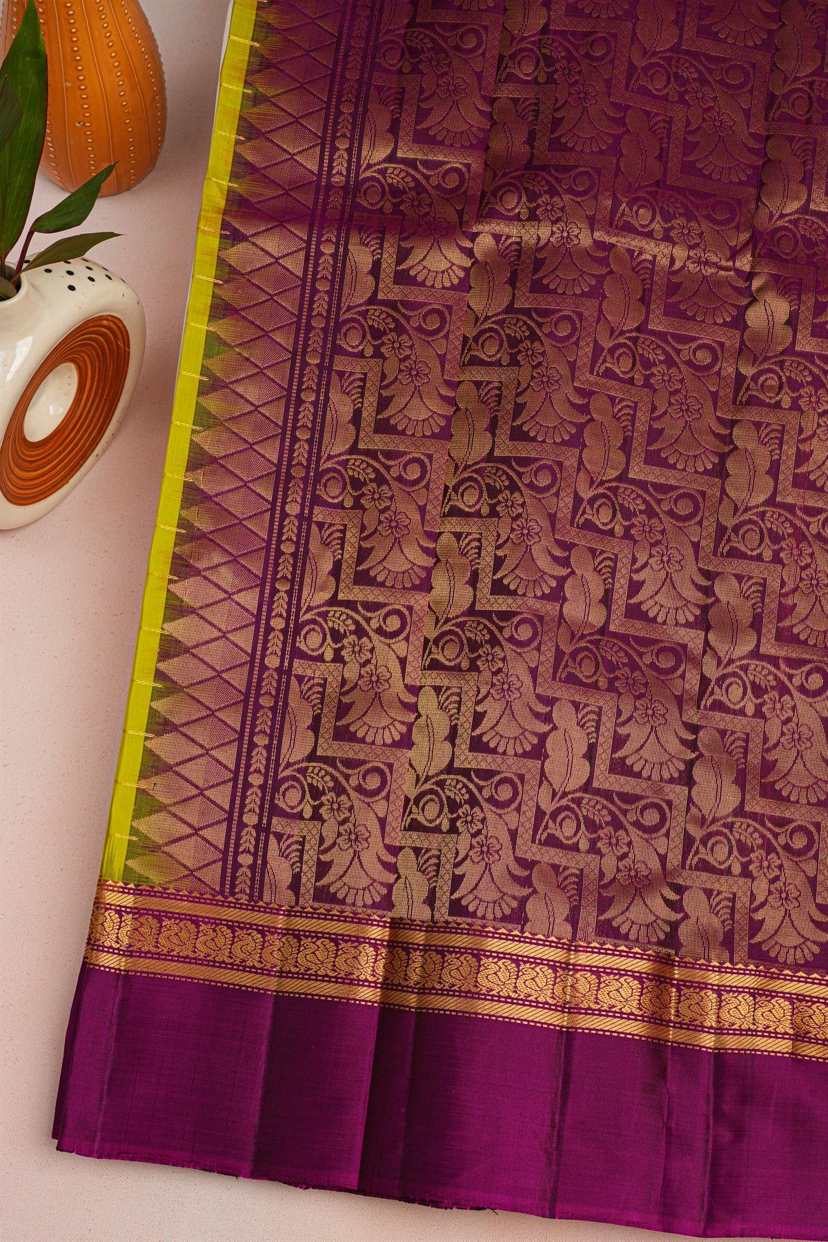 Coimbatore Soft Silk Mehendi Green Saree