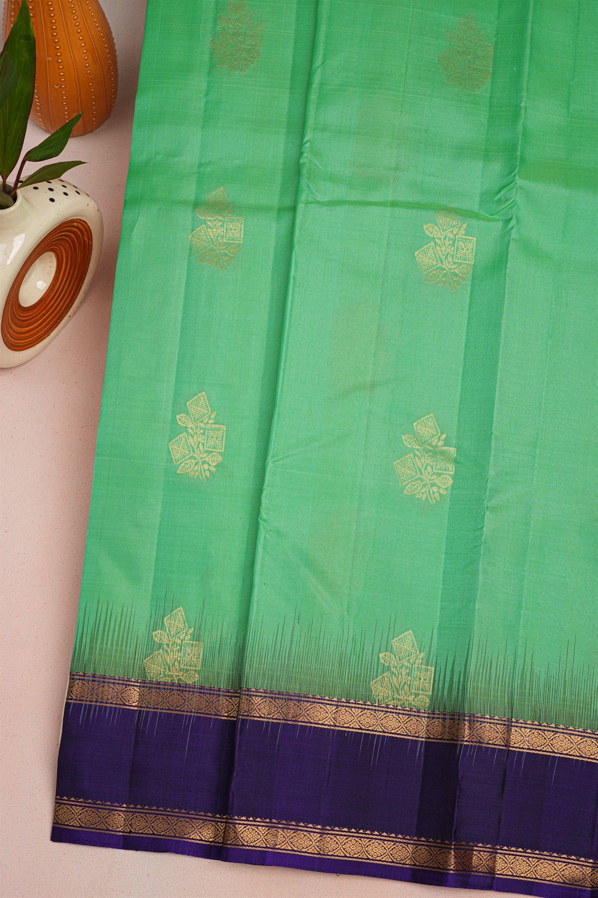 Coimbatore Soft Silk Sea Green Saree