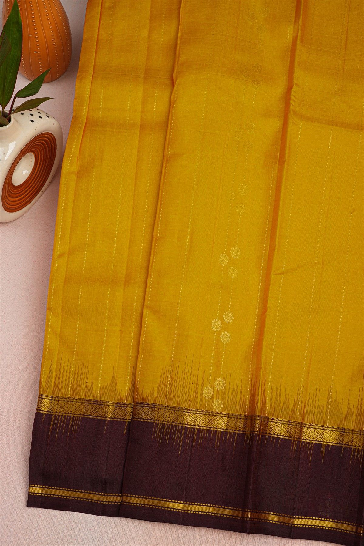 Coimbatore Soft Silk Mustard Saree