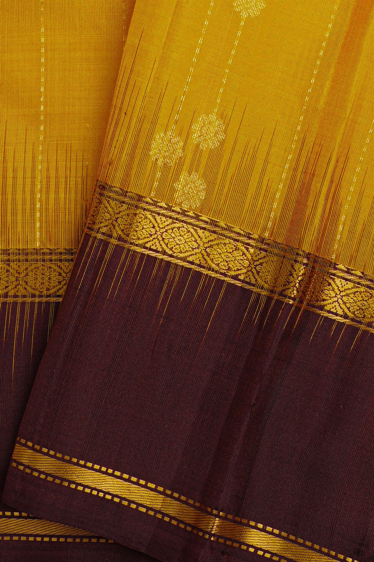Coimbatore Soft Silk Mustard Saree