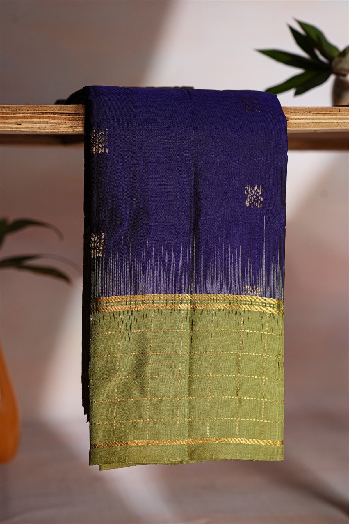 Coimbatore Soft Silk Navy Blue Saree