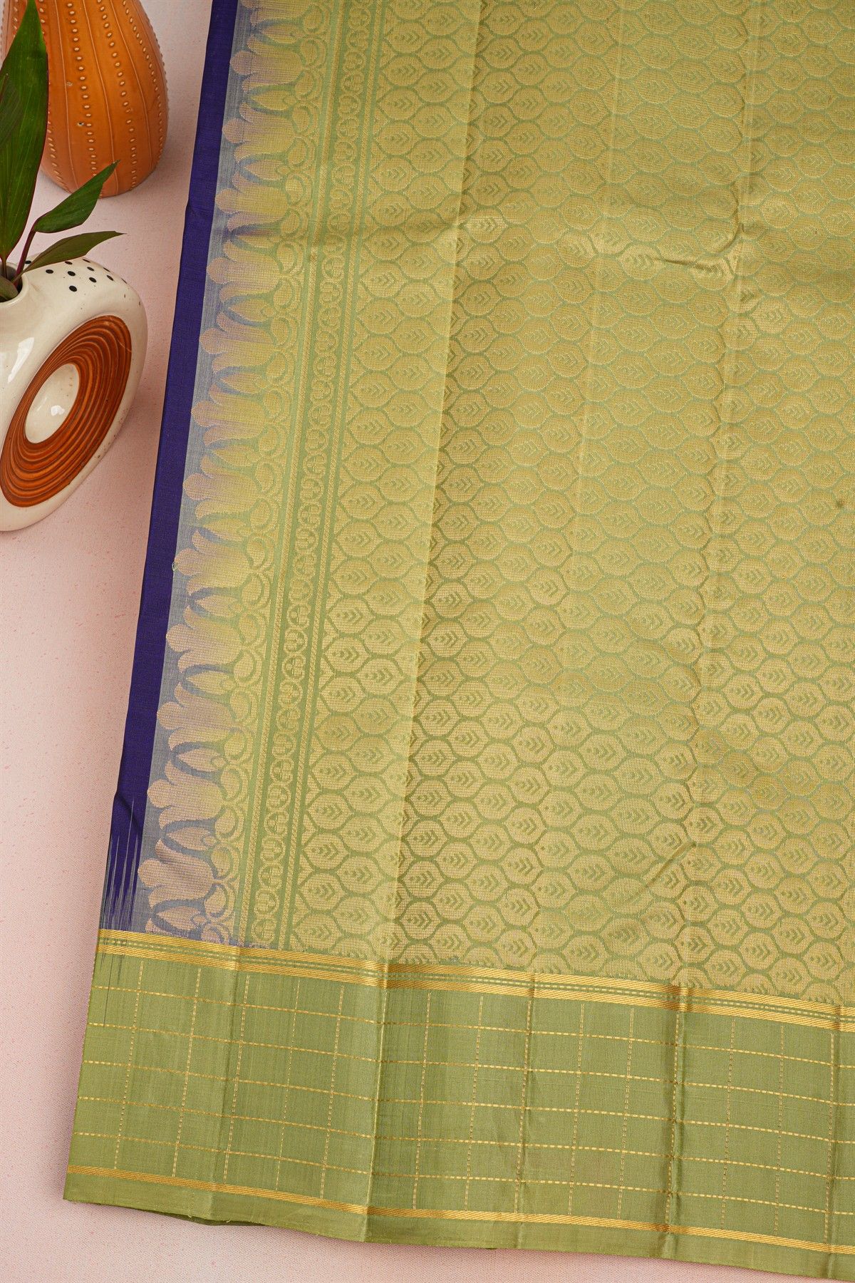 Coimbatore Soft Silk Navy Blue Saree