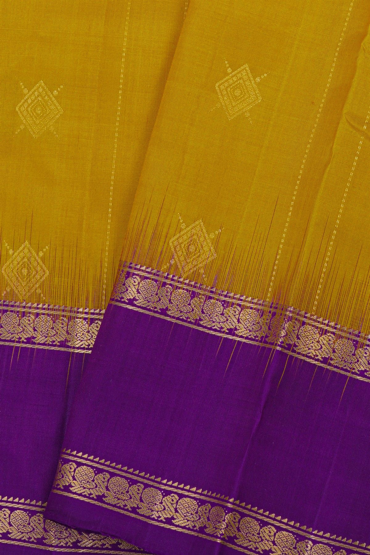 Coimbatore Soft Silk Mustard Yellow Saree