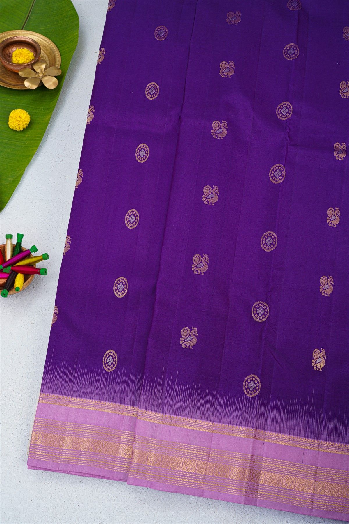 Coimbatore Soft Silk Navy Blue Saree