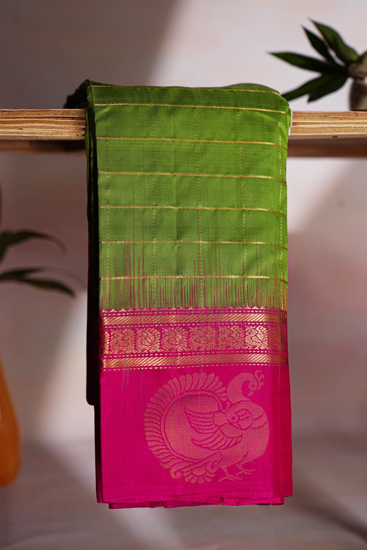 Coimbatore Soft Silk Green Saree