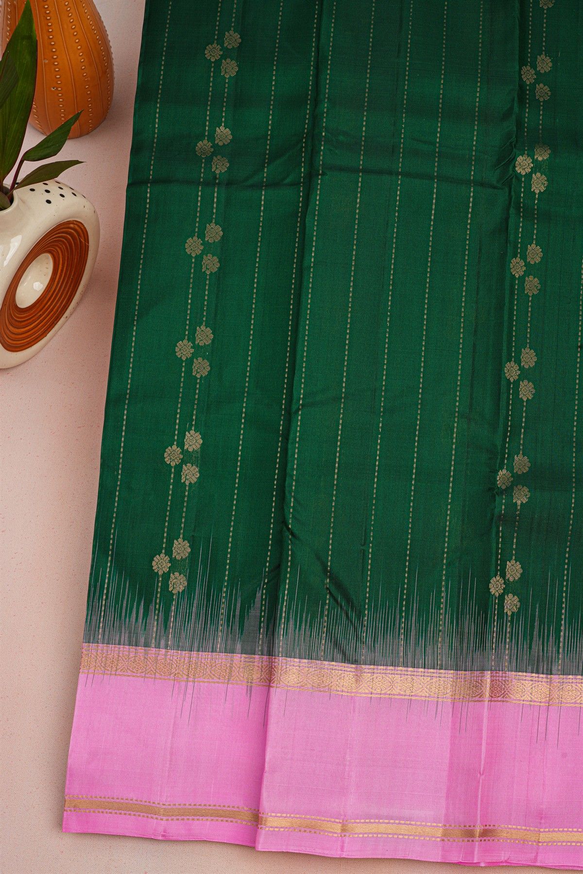 Coimbatore Soft Silk Bottle Green Saree