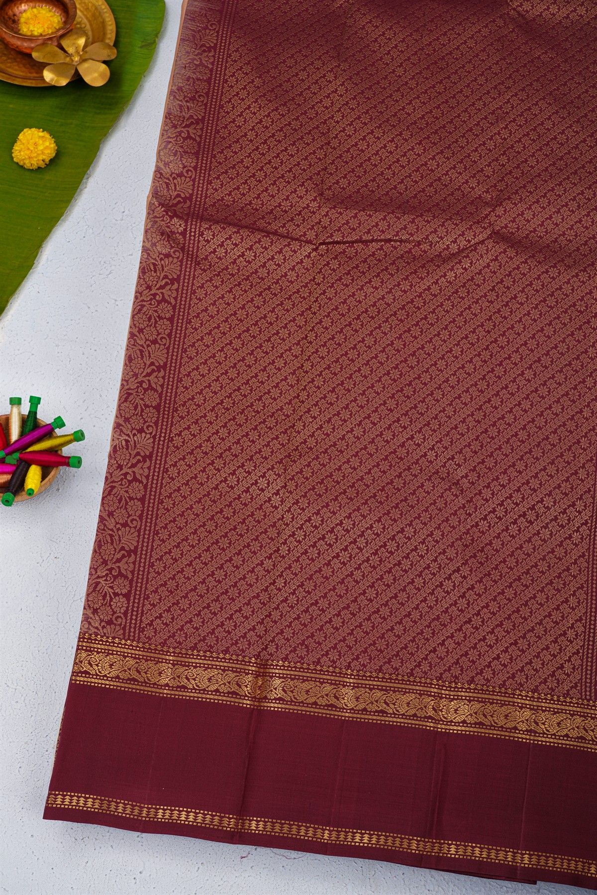 Coimbatore Soft Silk Peach Saree