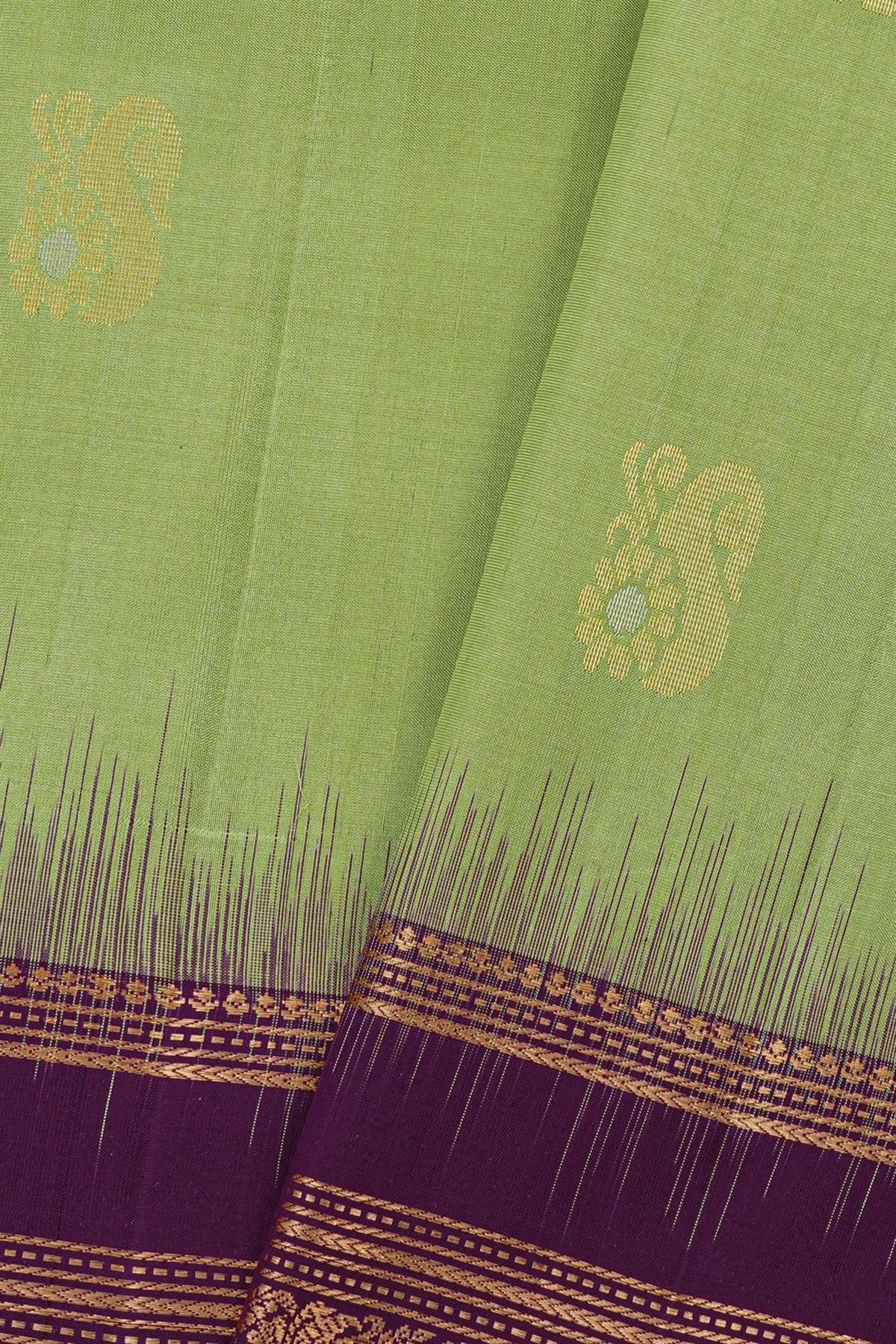 Coimbatore Soft Silk Pista Green Saree