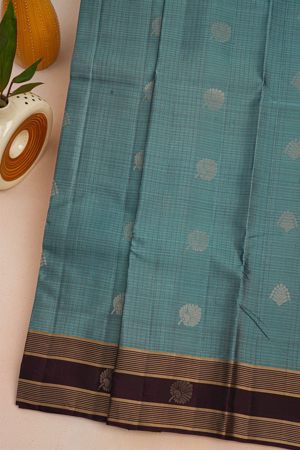 Coimbatore Soft Silk Sky Blue Saree