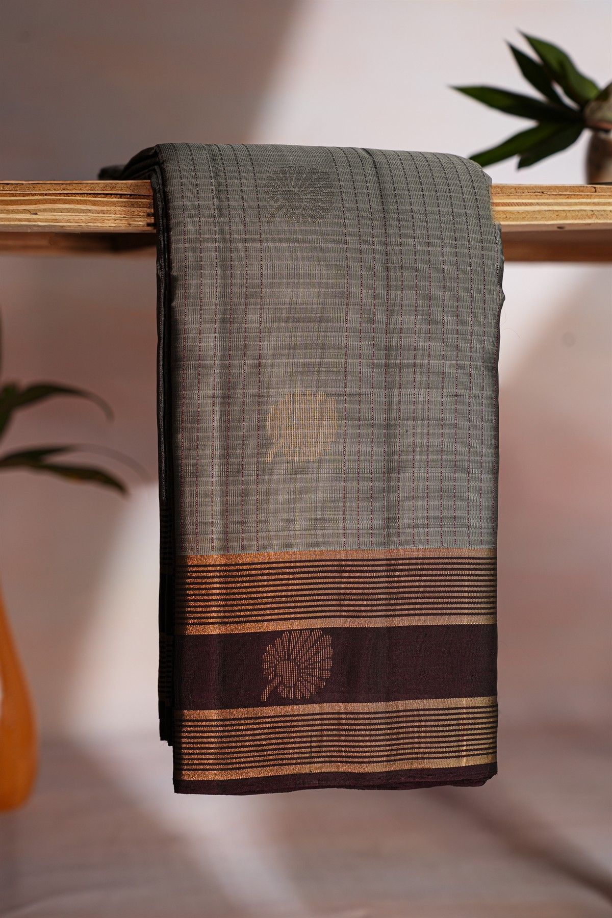 Coimbatore Soft Silk Grey Saree