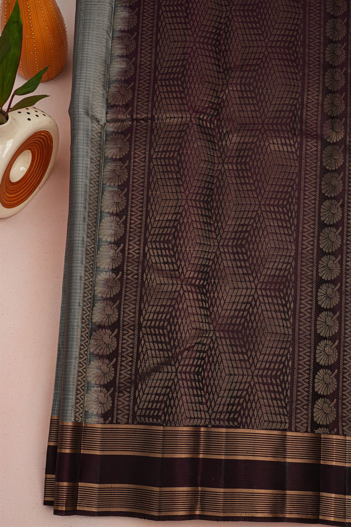 Coimbatore Soft Silk Grey Saree