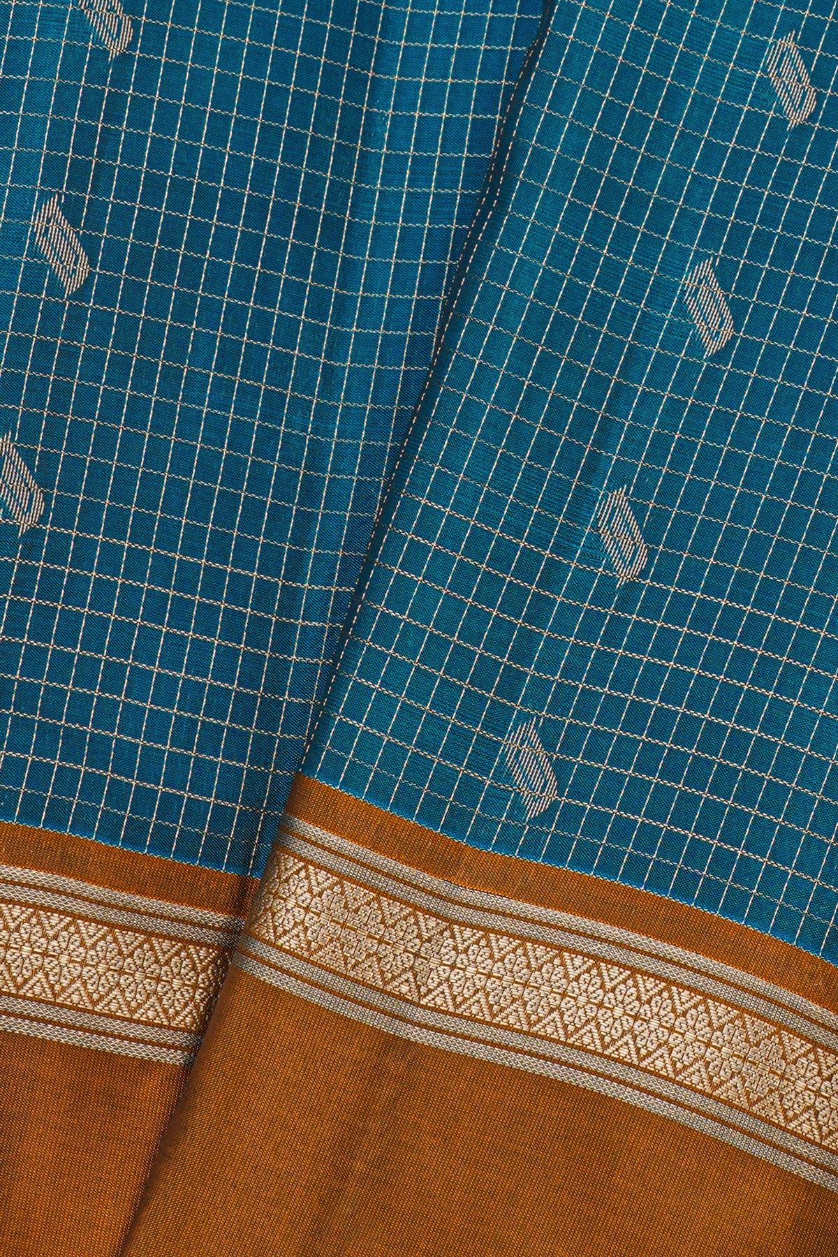 Coimbatore Soft Silk Blue Saree