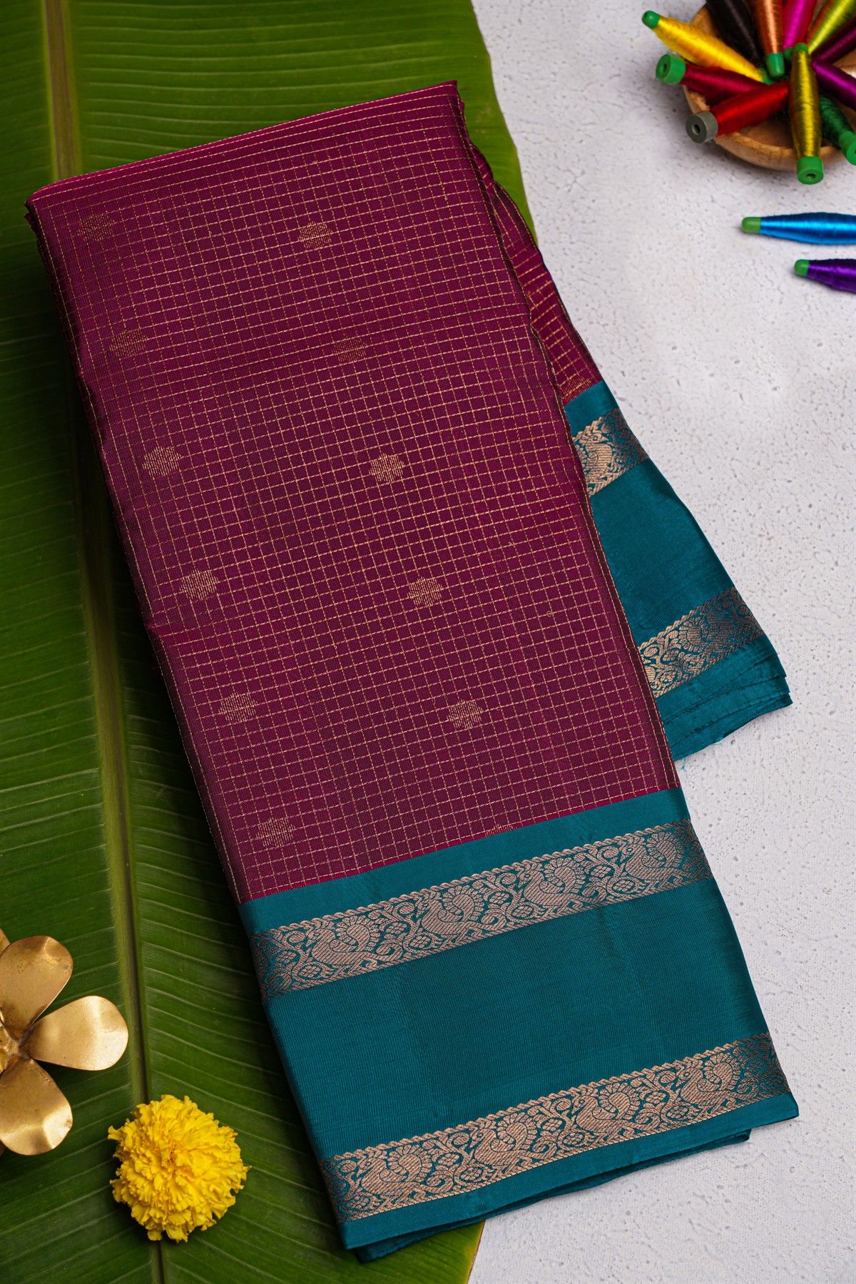 Coimbatore Soft Silk Magenta Saree