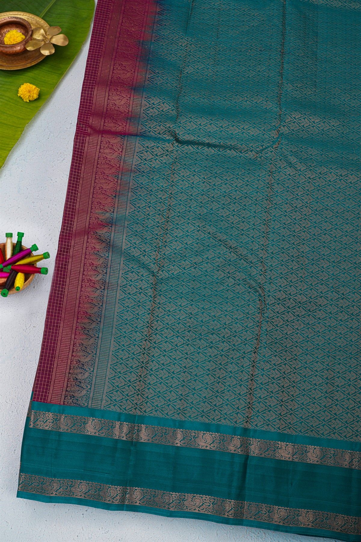 Coimbatore Soft Silk Magenta Saree