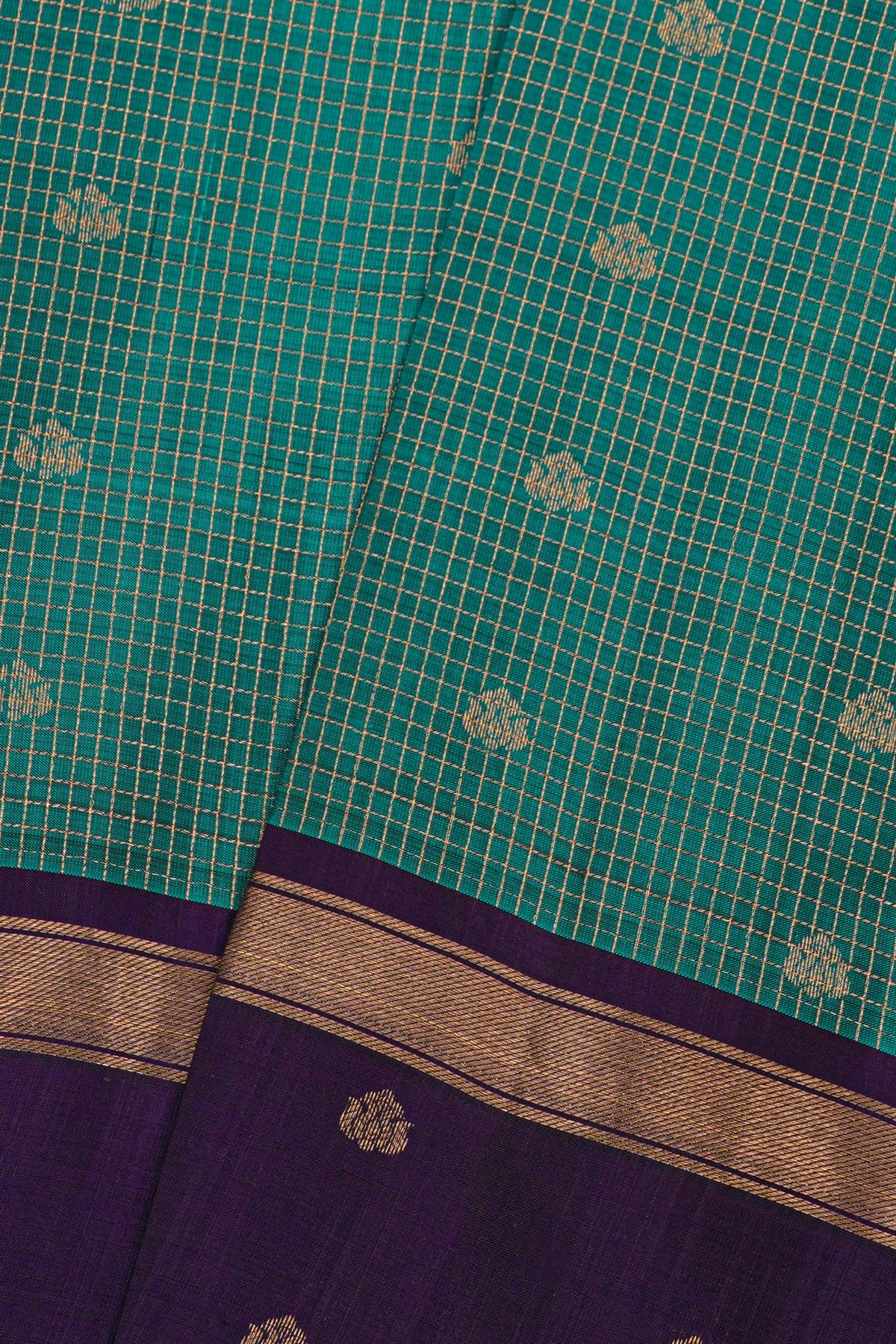Coimbatore Soft Silk Sea Blue Saree