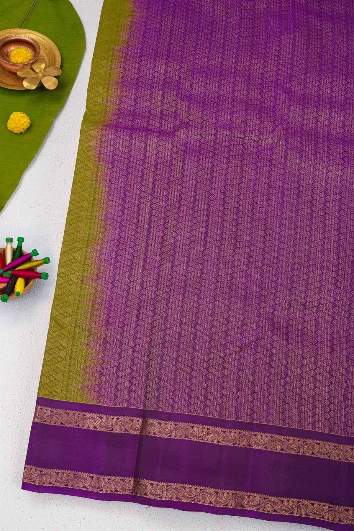 Coimbatore Soft Silk Mehendi Green Saree