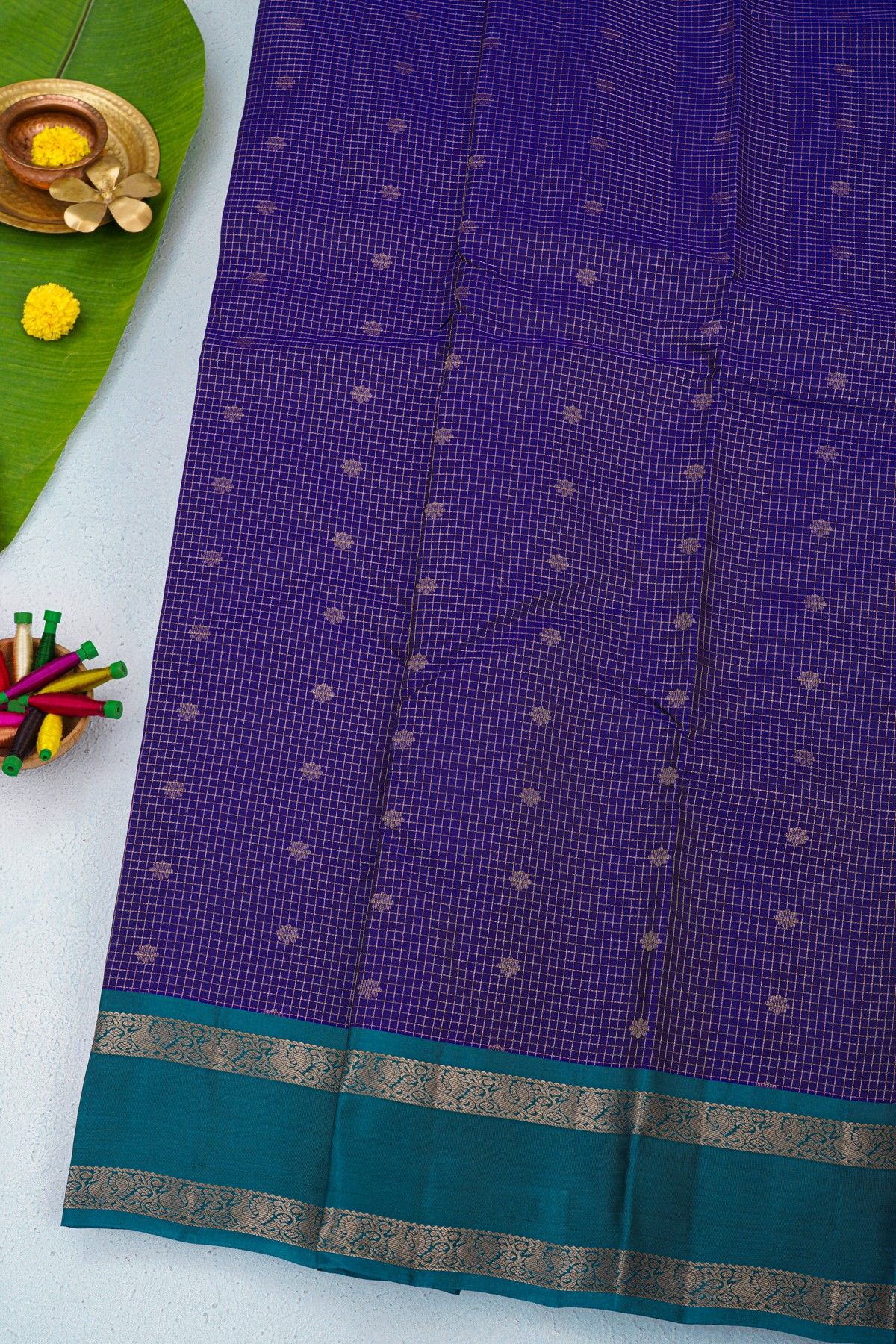 Coimbatore Soft Silk Royal Blue Saree