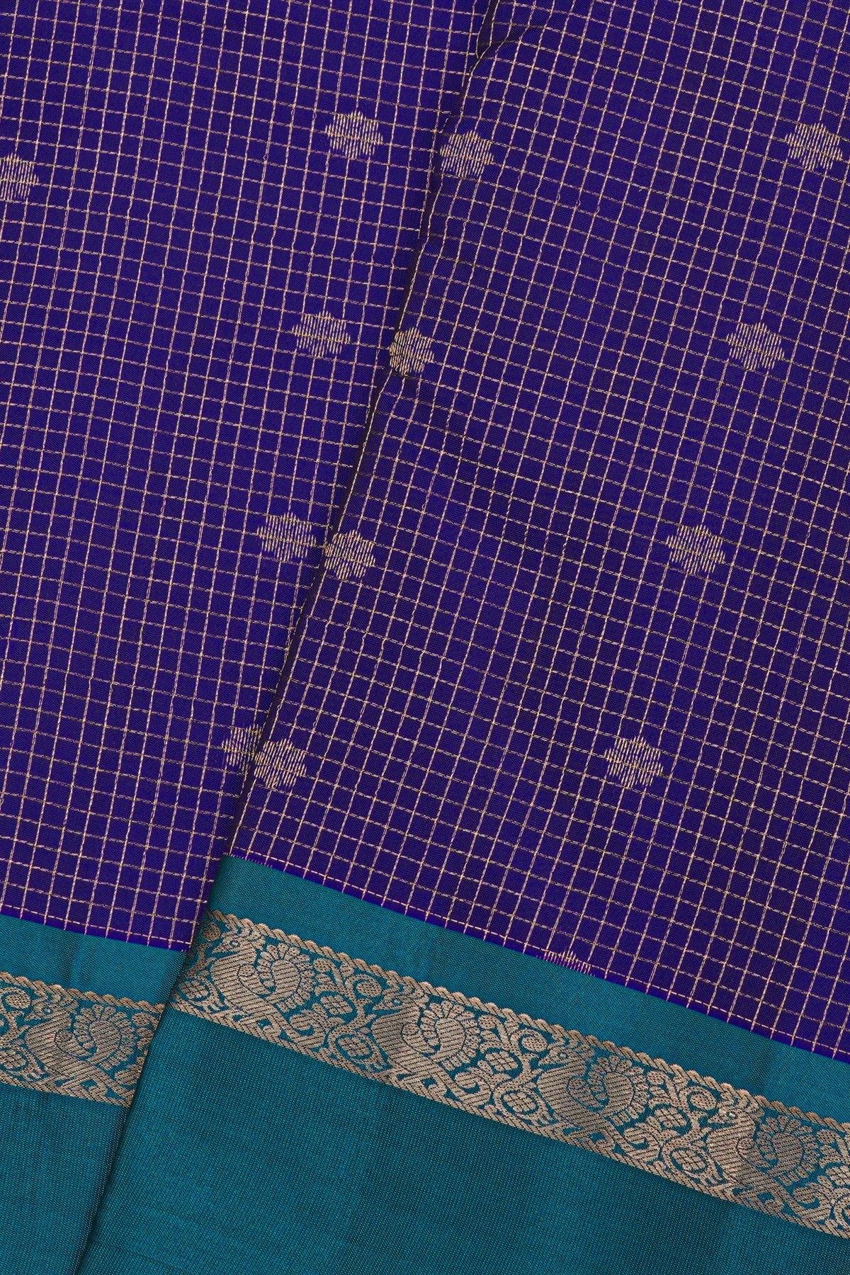 Coimbatore Soft Silk Royal Blue Saree