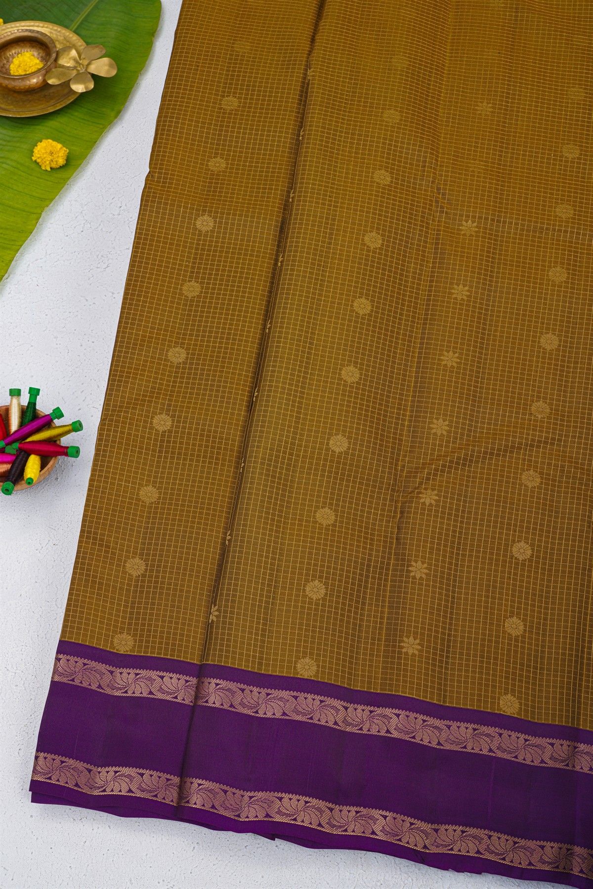 Coimbatore Soft Silk Mehendi Green Saree