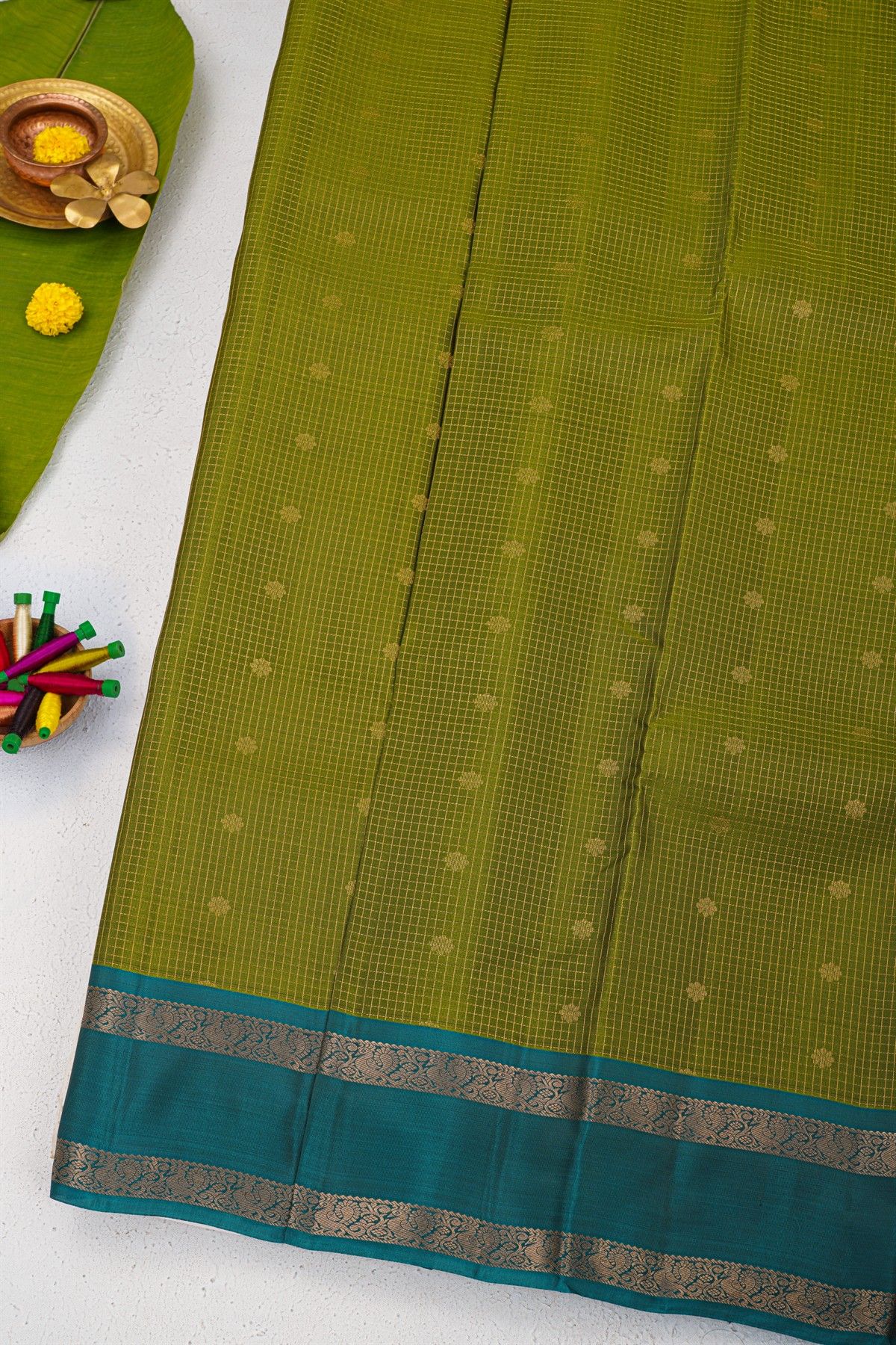 Coimbatore Soft Silk Mehendi Green Saree