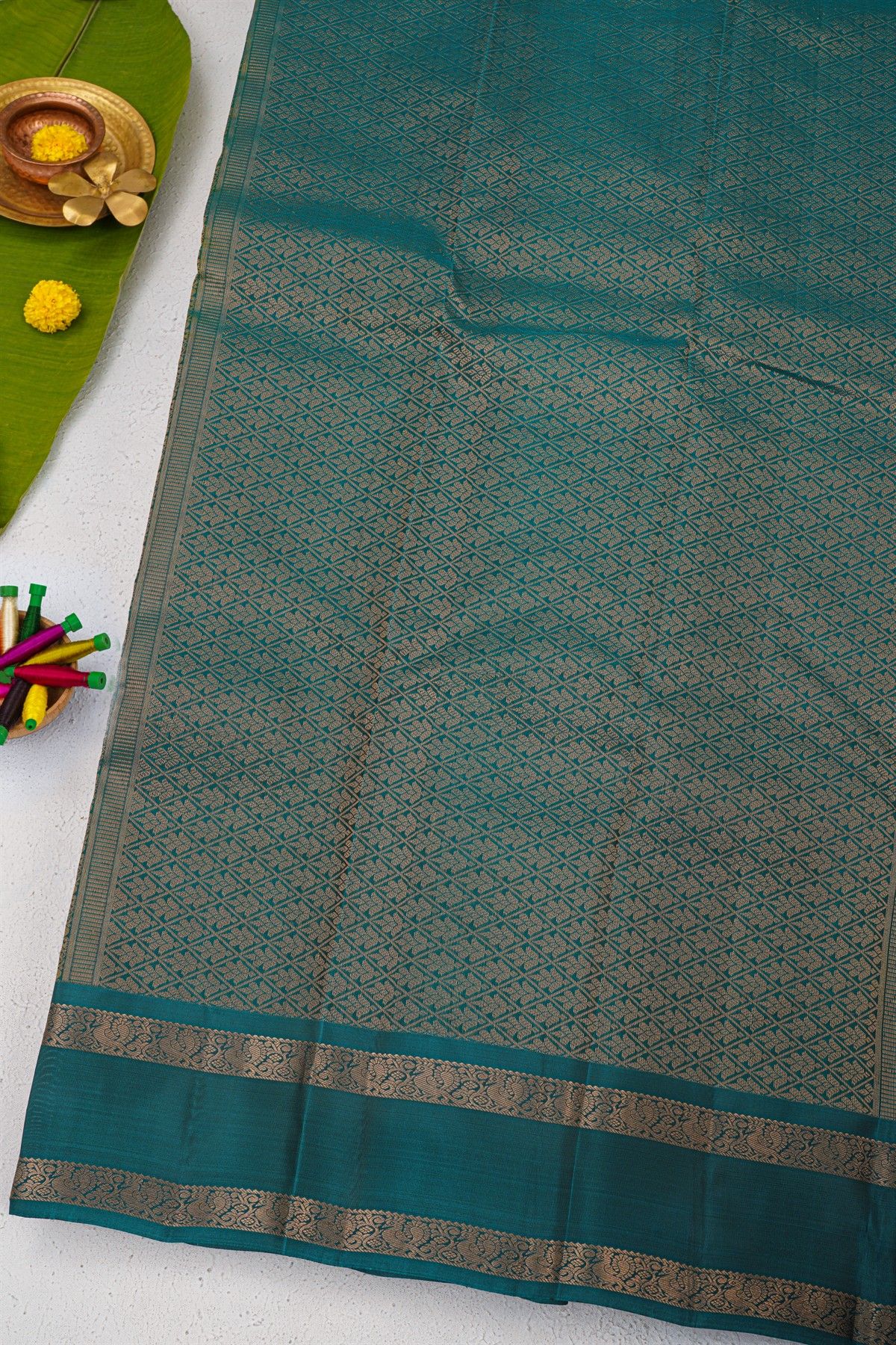 Coimbatore Soft Silk Mehendi Green Saree
