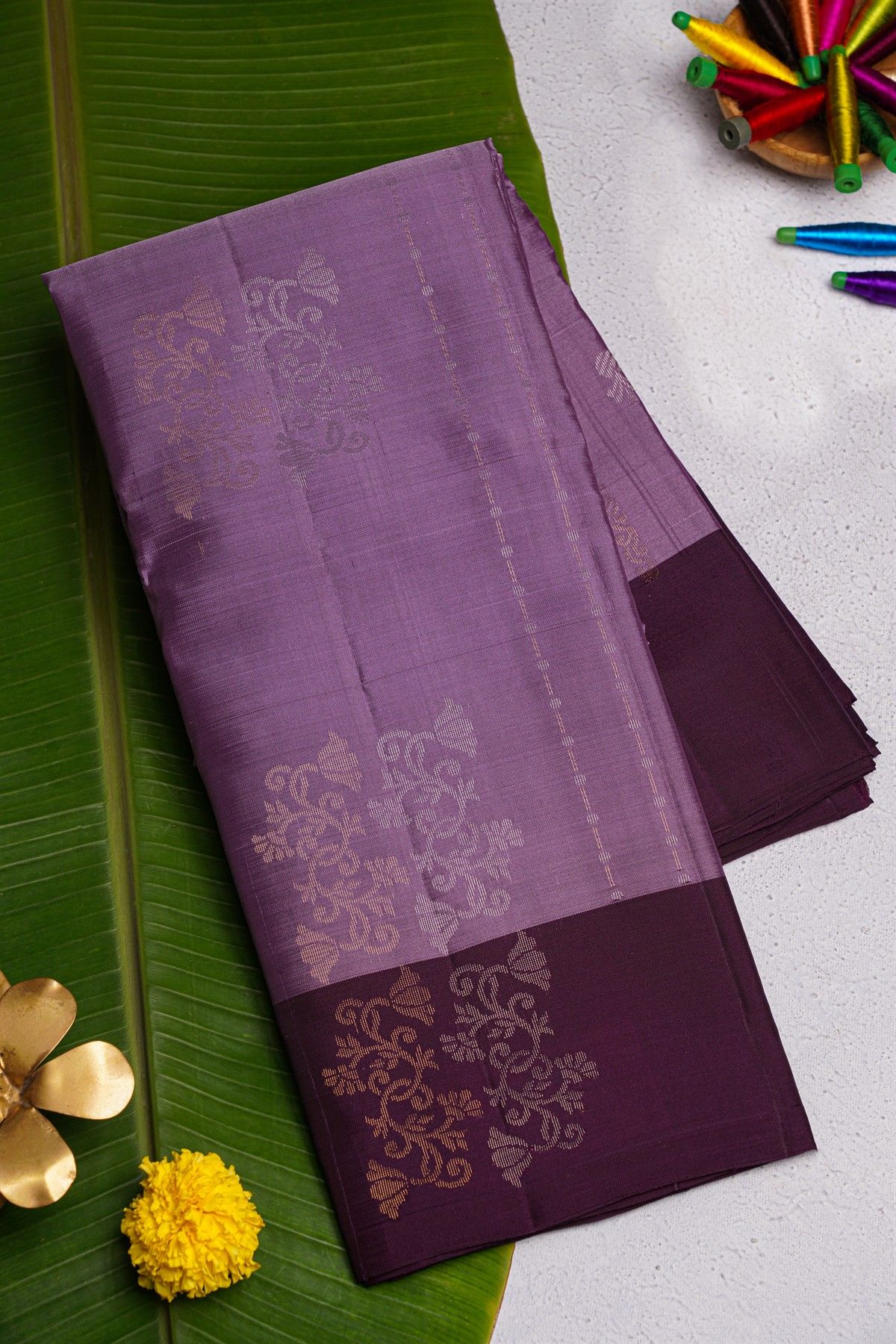Coimbatore Soft Silk Lavender Saree