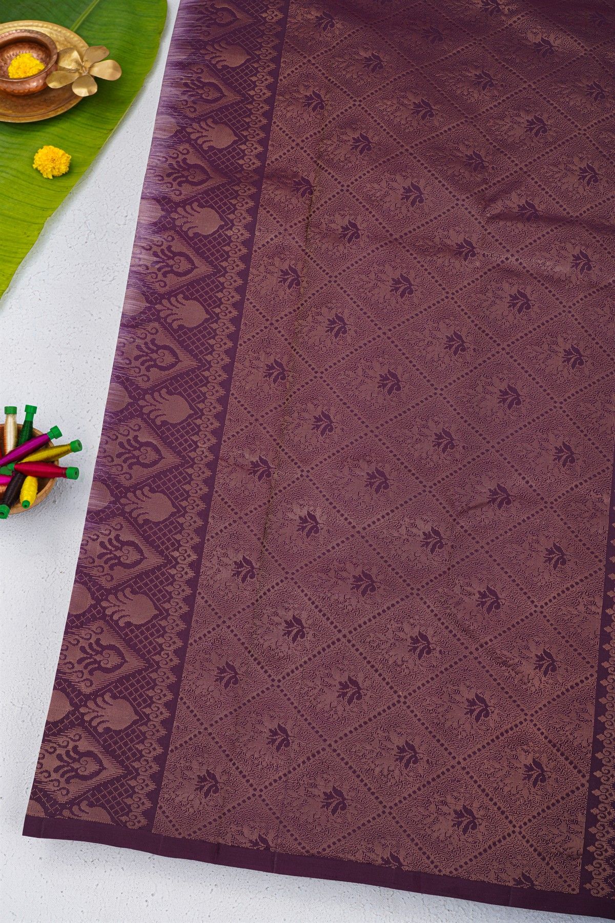 Coimbatore Soft Silk Lavender Saree