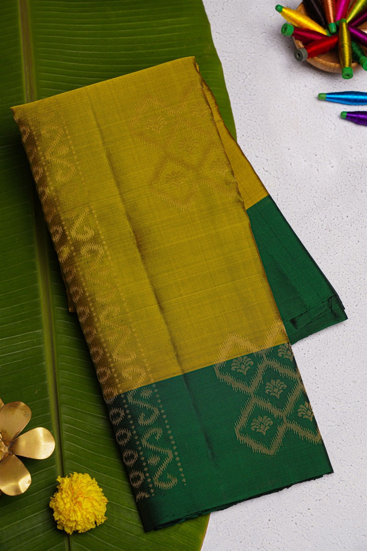 Coimbatore Soft Silk Mehendi Green Saree
