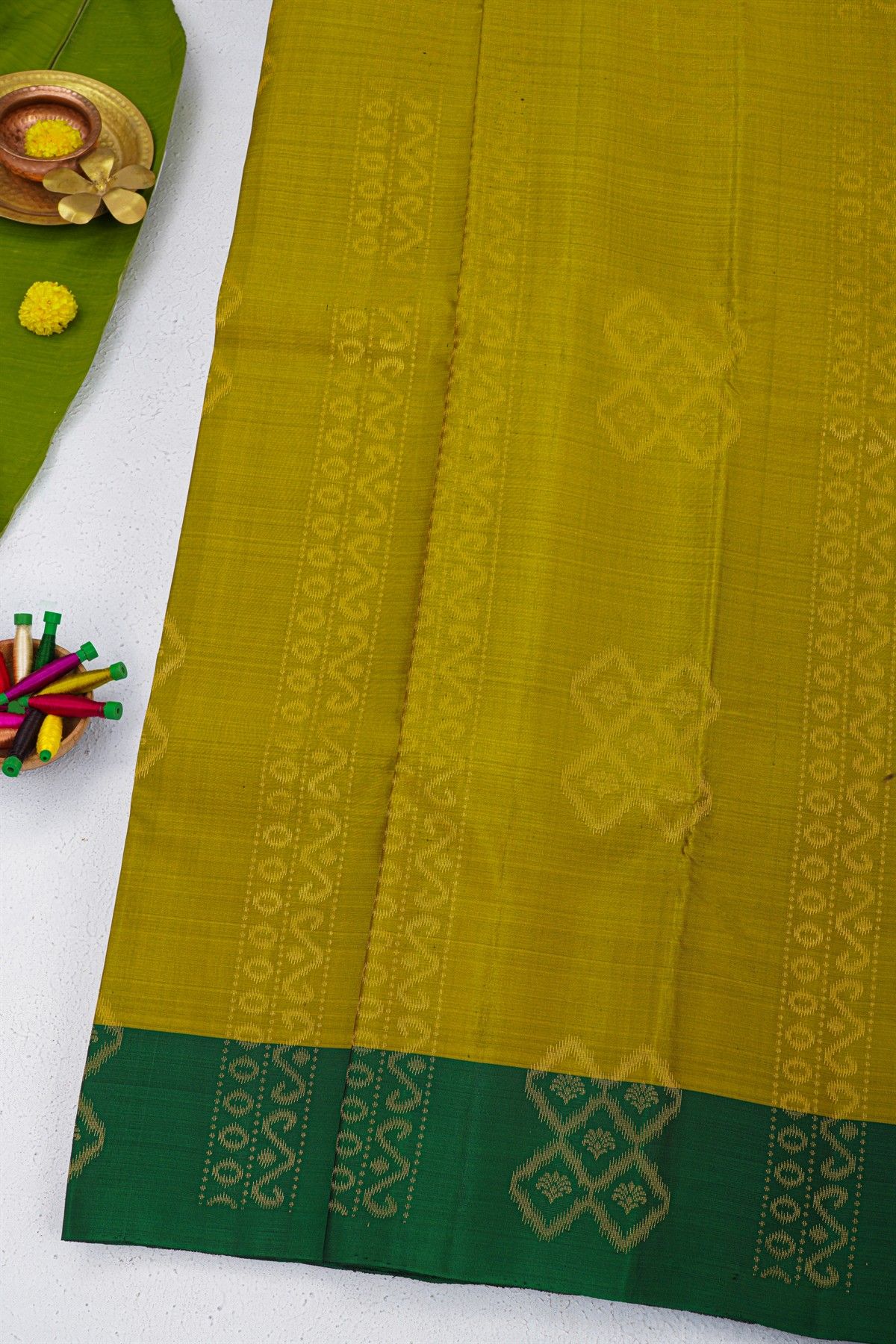 Coimbatore Soft Silk Mehendi Green Saree